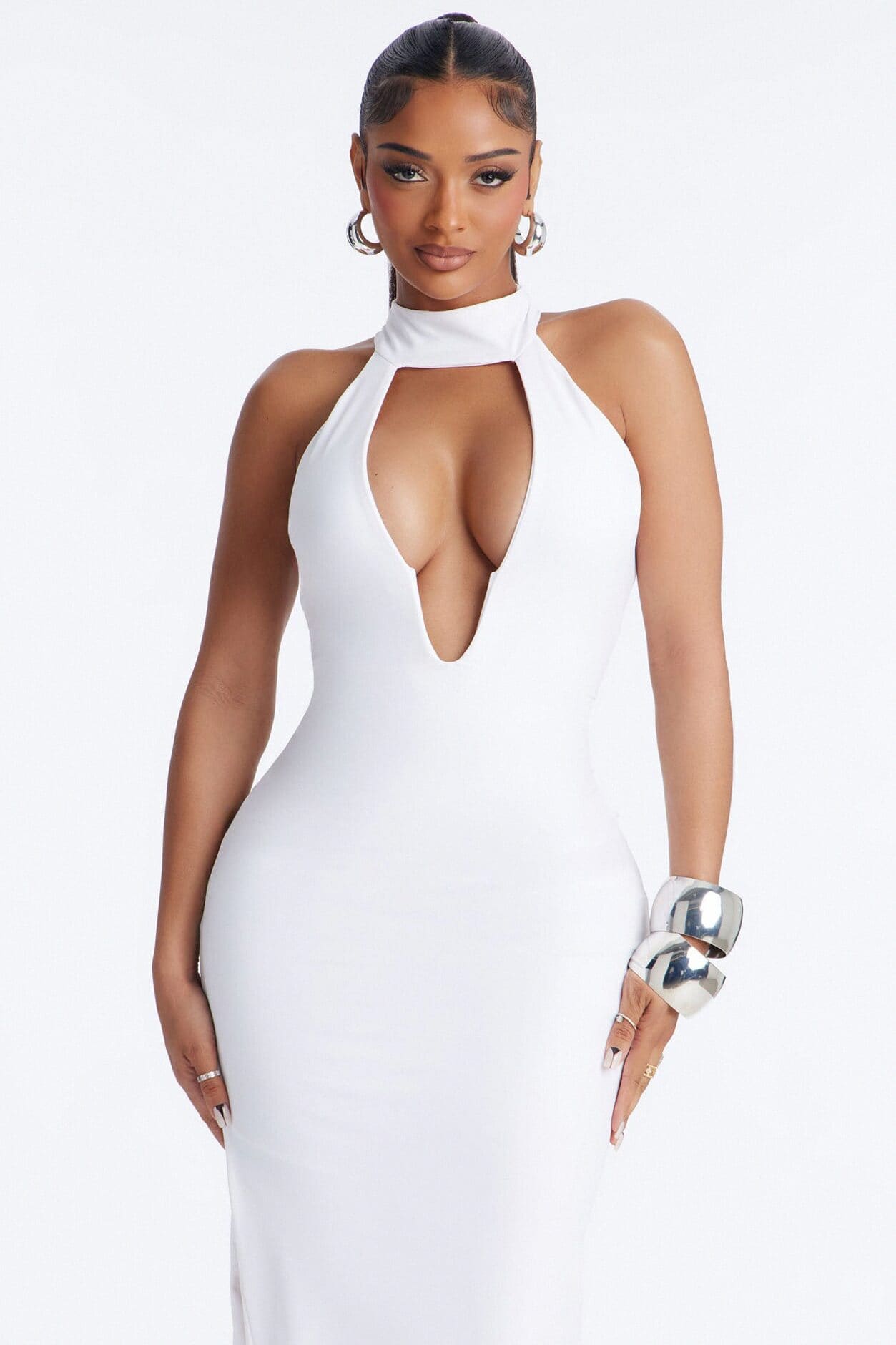Roxy Form Double Lined Maxi Dress - White alternate