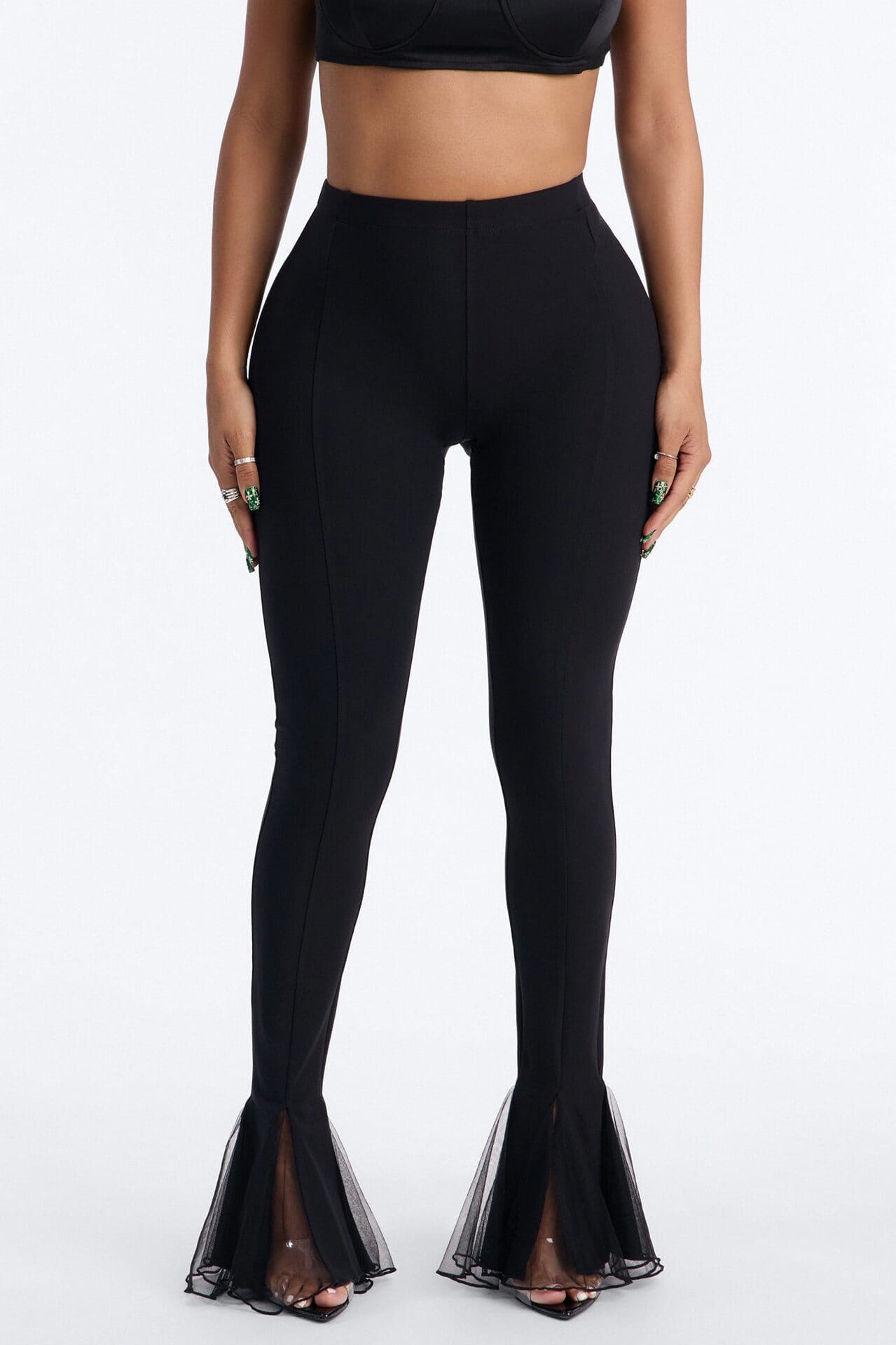 Its My Party Low Rise Flare Legging - Black alternate