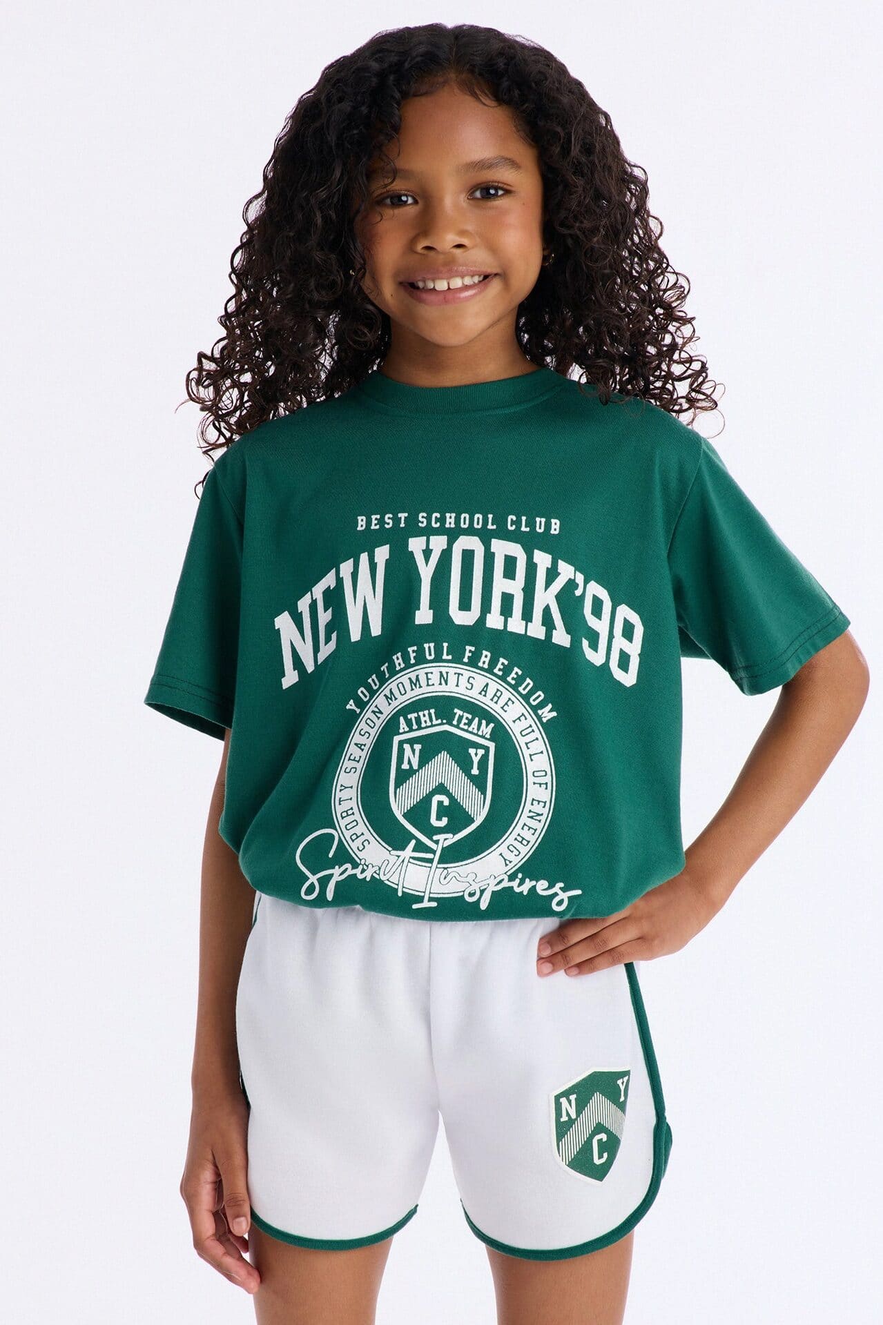 Mini New York '98 Short Set - Green/combo alternate