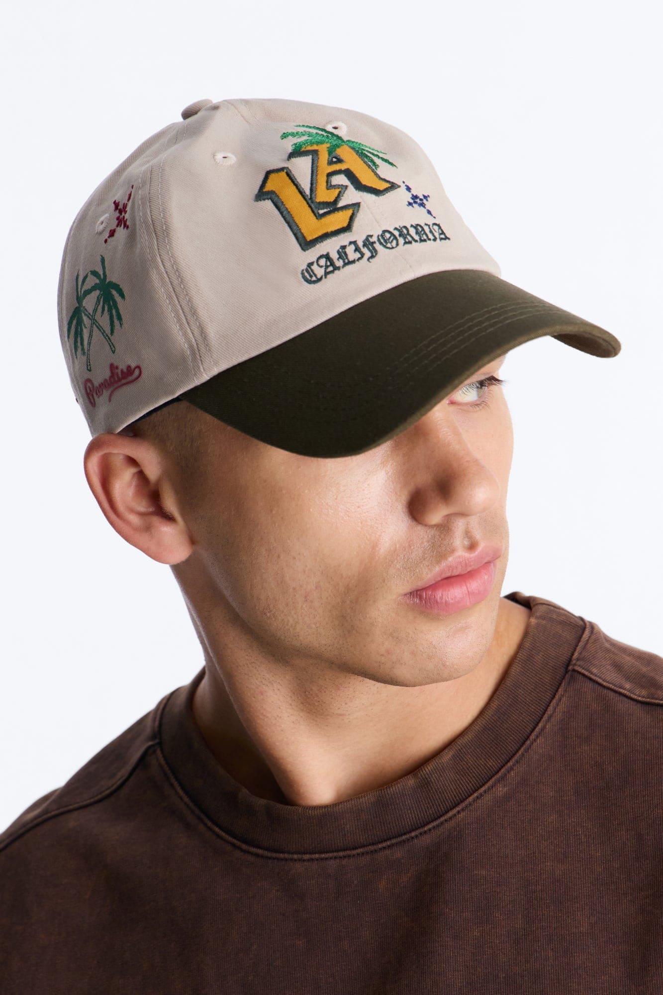 LA California Paradise Snapback Hat - Sand alternate