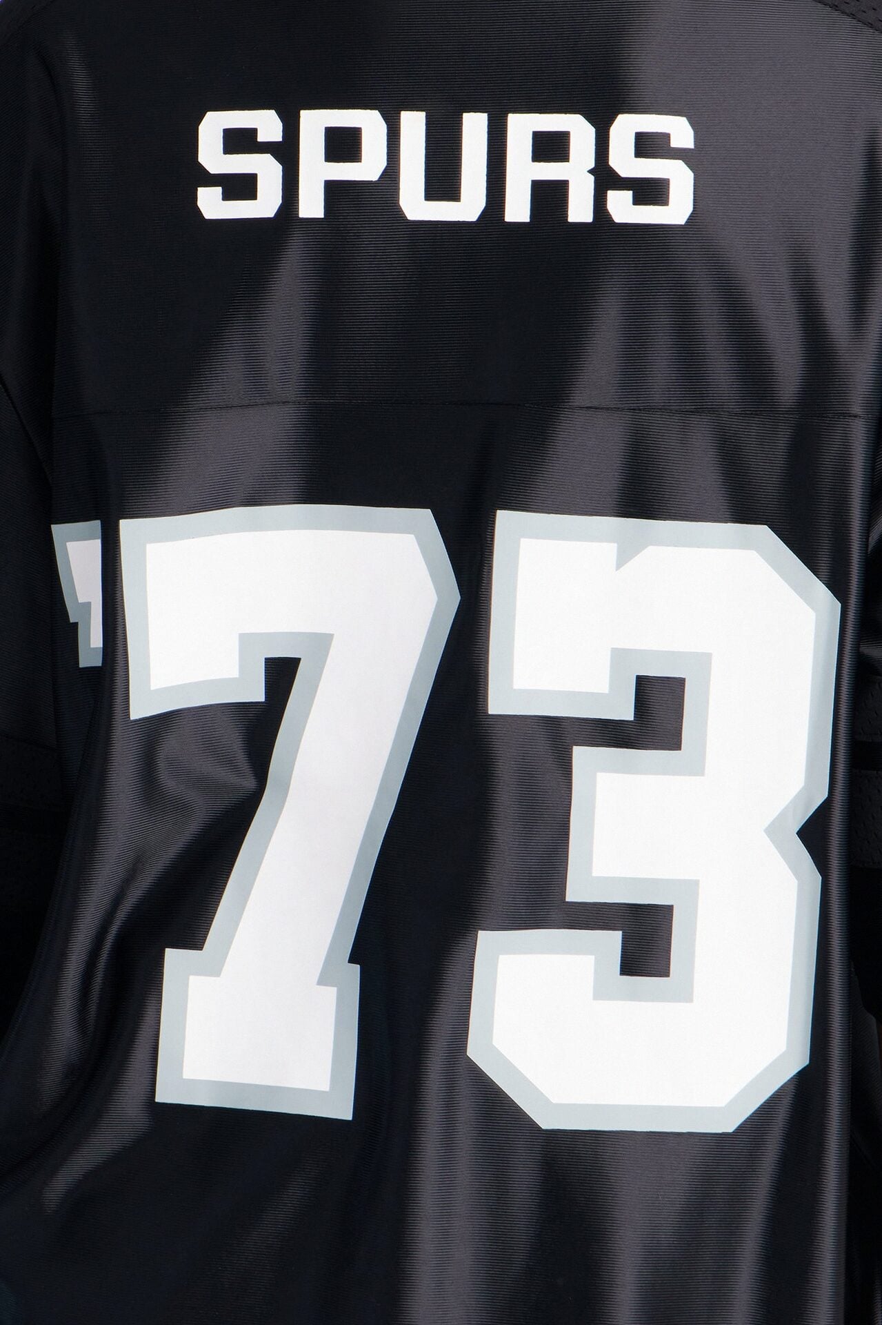 NBA Spurs Oversized Mesh Tee - Black image 3
