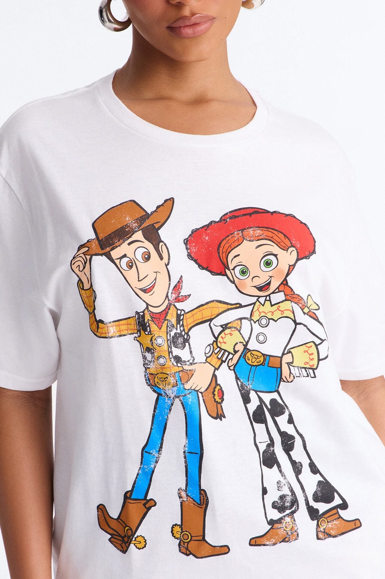 Toy Story Woody And Jessie Tee - White image 3