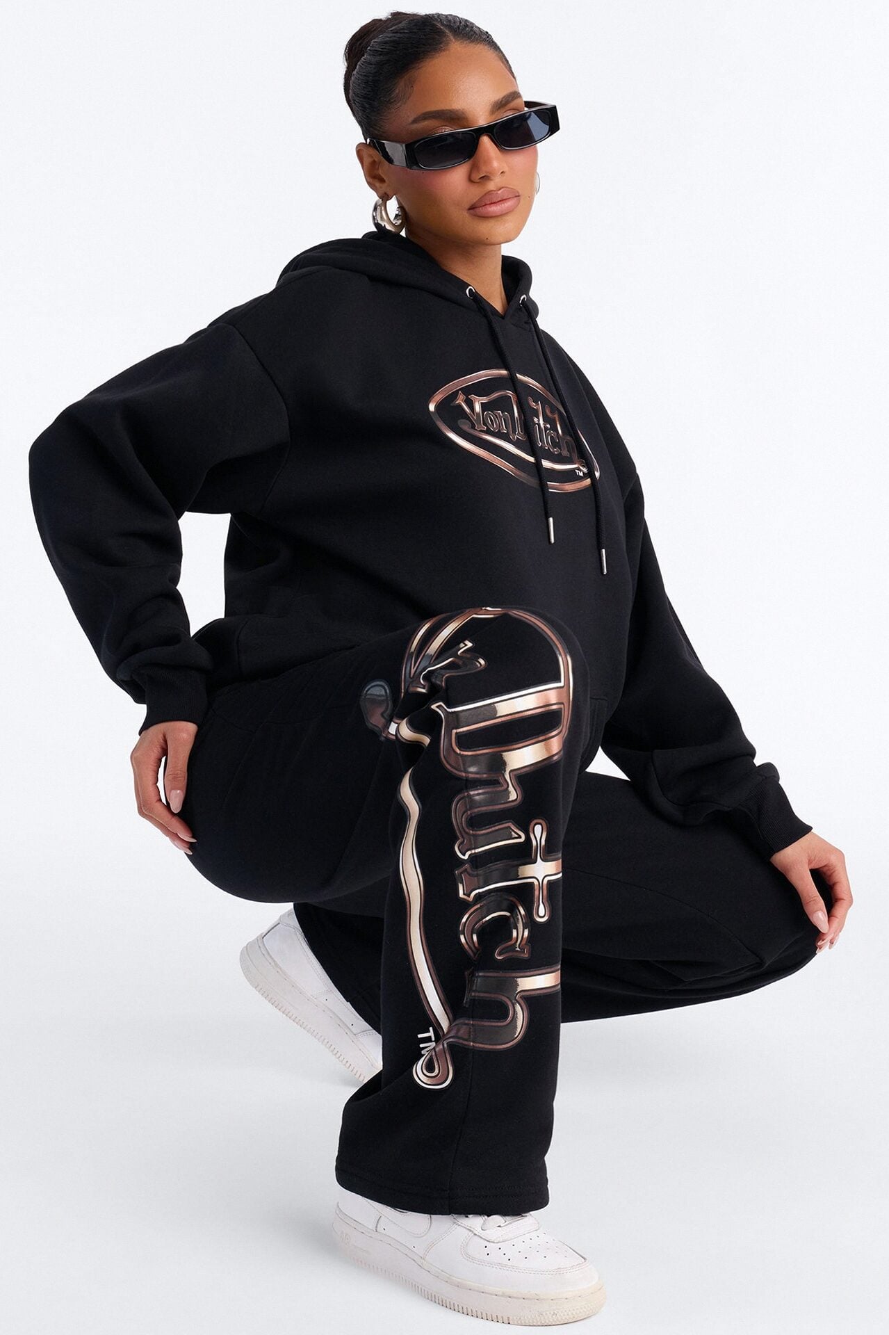 Von Dutch Motion Fleece Pants - Black image 3