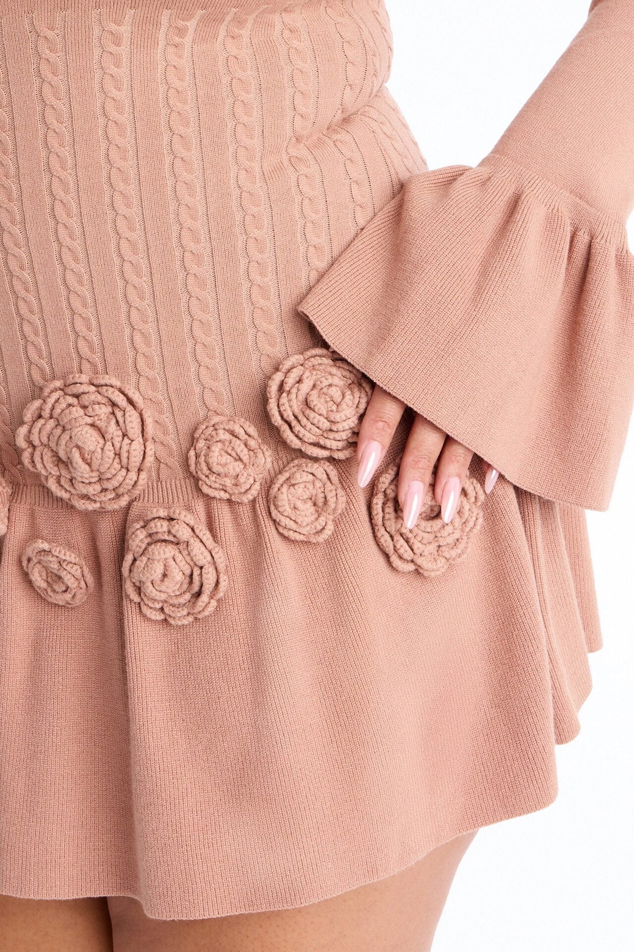 Silvana Rose Sweater Mini Dress - Mocha image 6