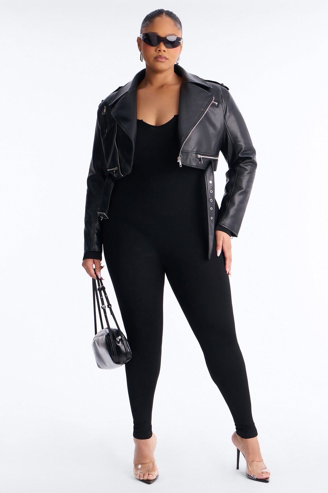 Giada Seamless Jumpsuit - Black image 4