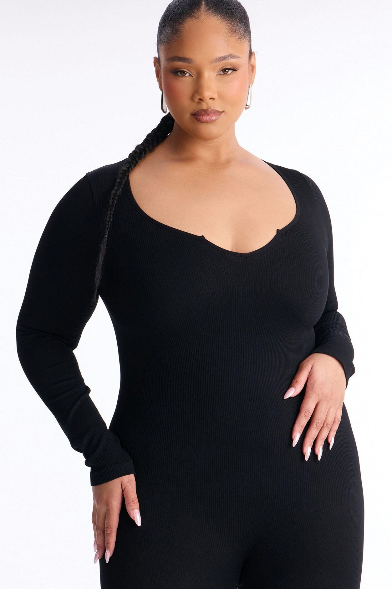 Giada Seamless Jumpsuit - Black image 5