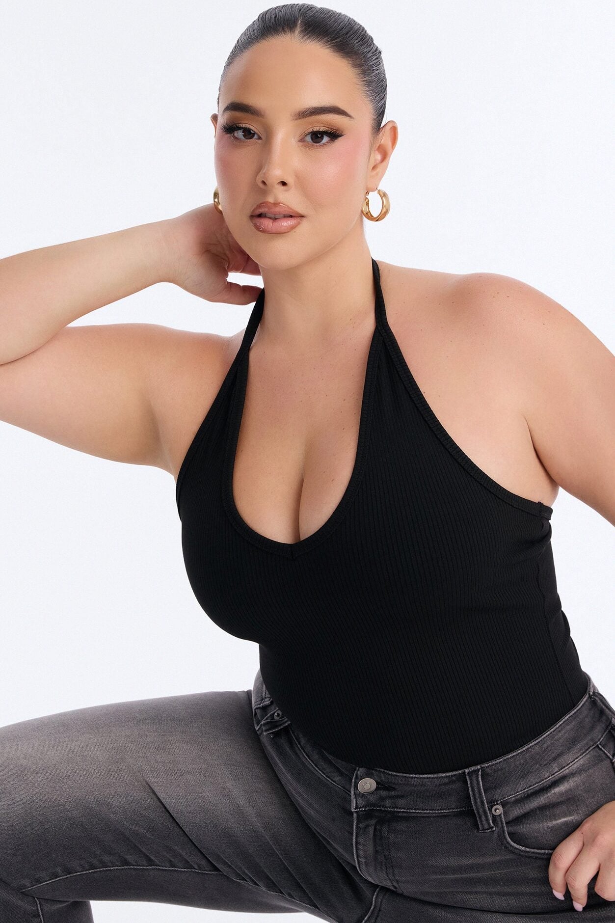 Gaia Snatched Tank Top - Black image 4