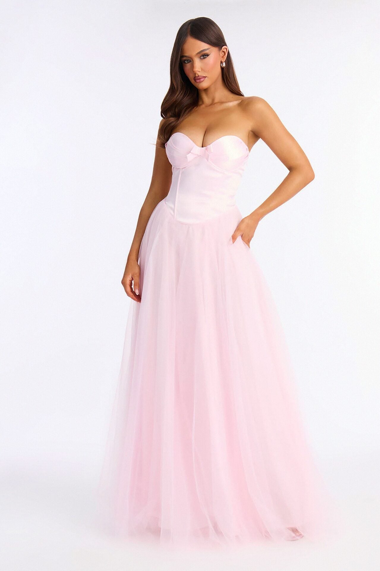 Sweet And Femme Tulle Gown - Pink image 2