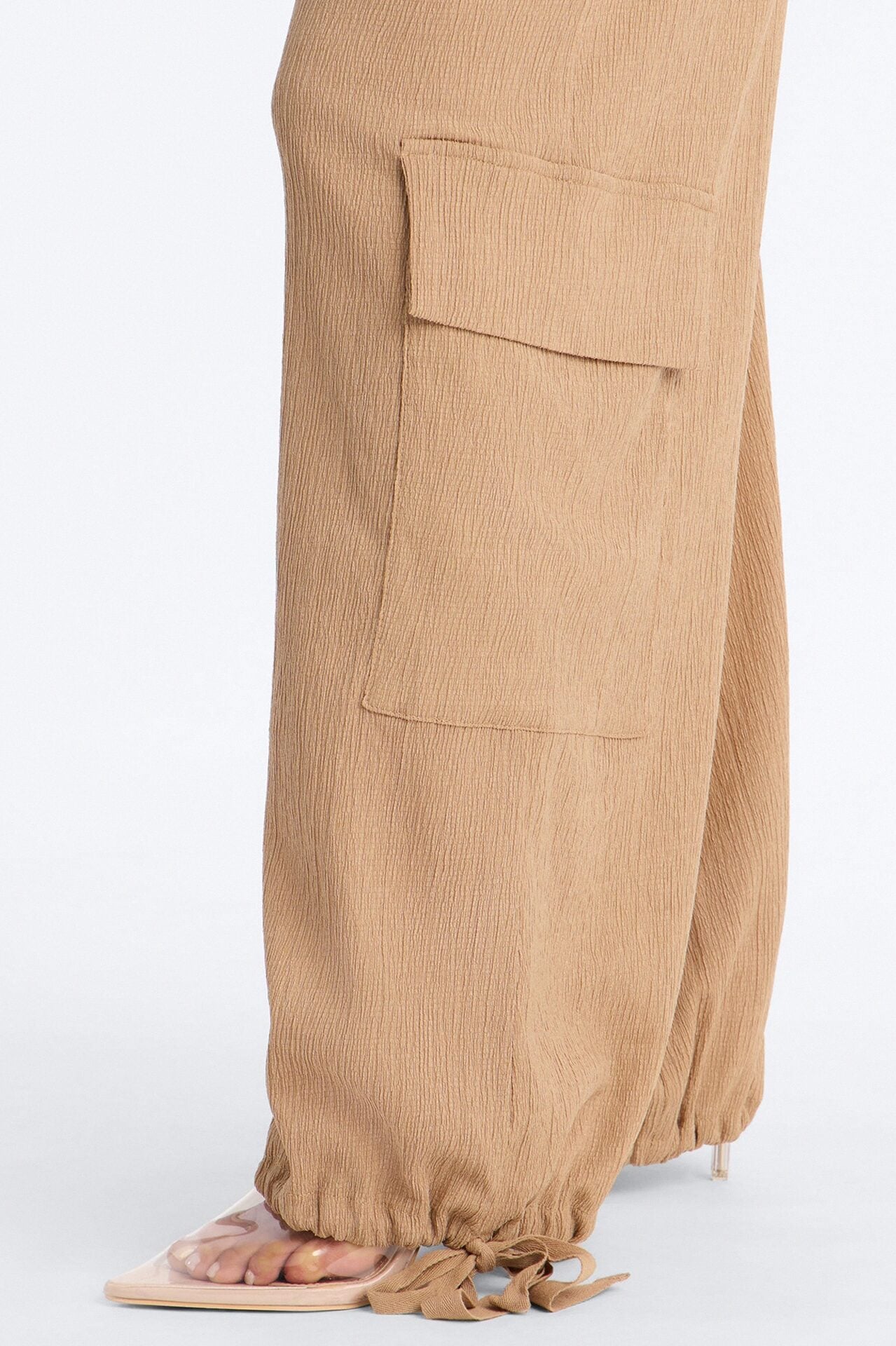 Lorena Drawstring Top And Jogger Set - Taupe image 3