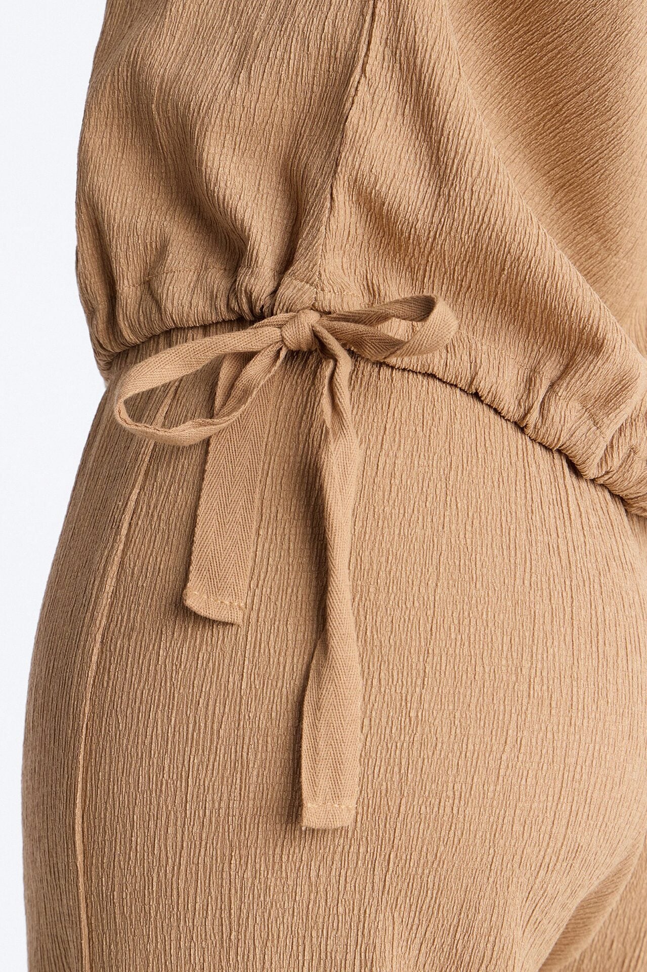 Lorena Drawstring Top And Jogger Set - Taupe image 4