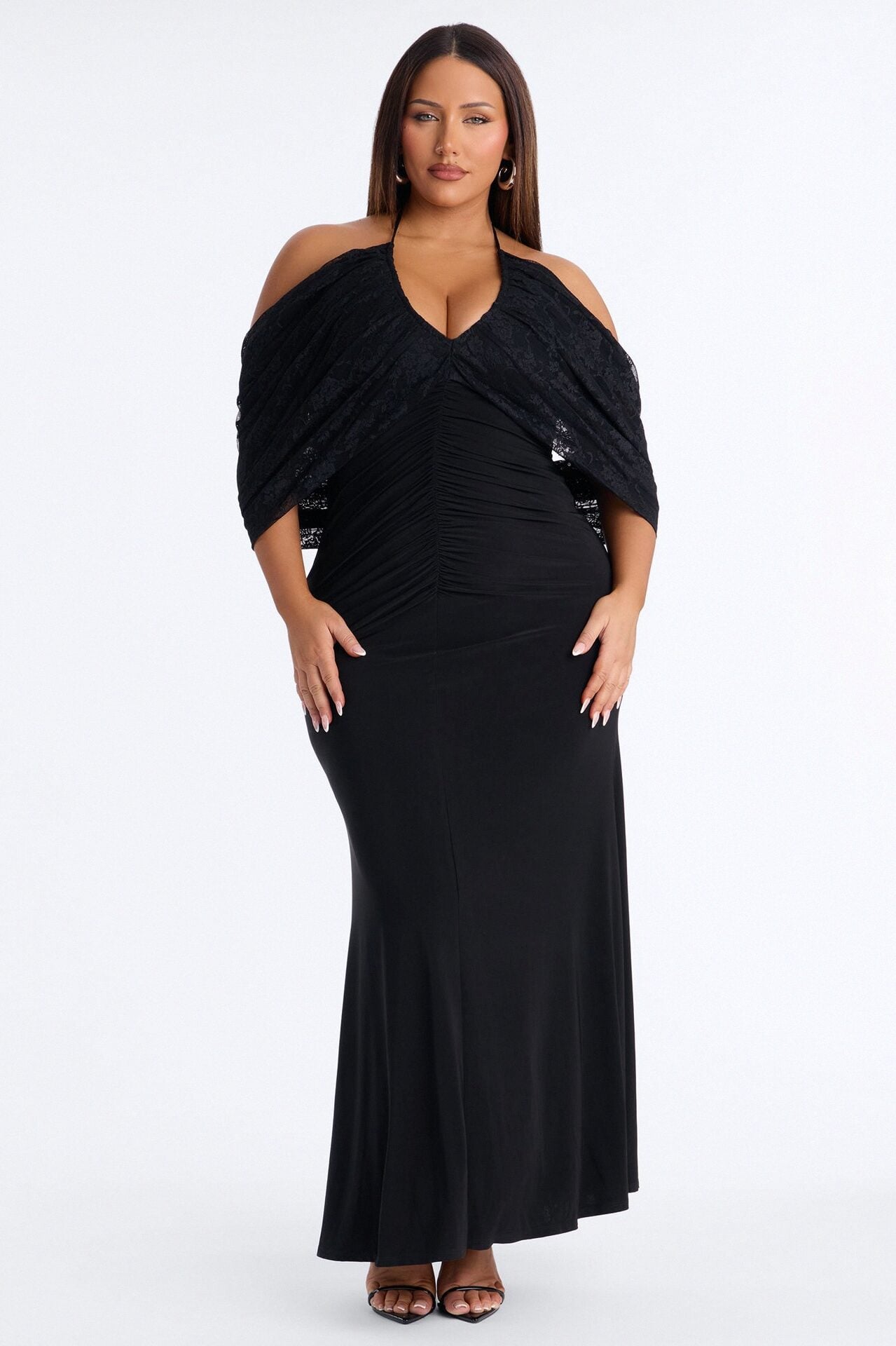 Loveable Aura Lace Maxi Dress - Black image 5
