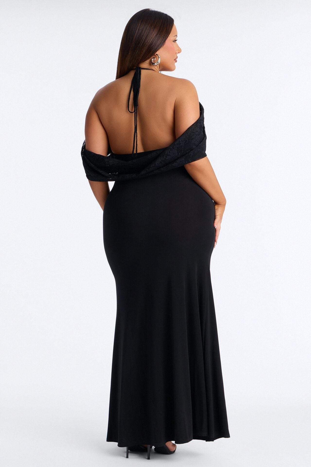 Loveable Aura Lace Maxi Dress - Black image 9