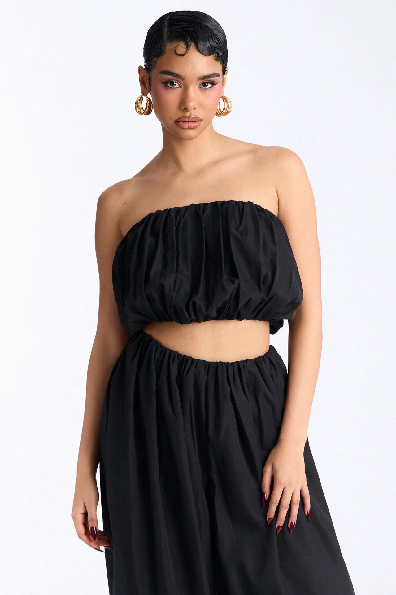 So Into You Balloon Pant Set - Black image 4