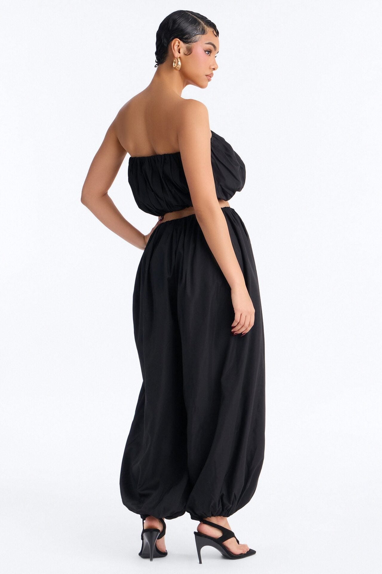 So Into You Balloon Pant Set - Black image 5