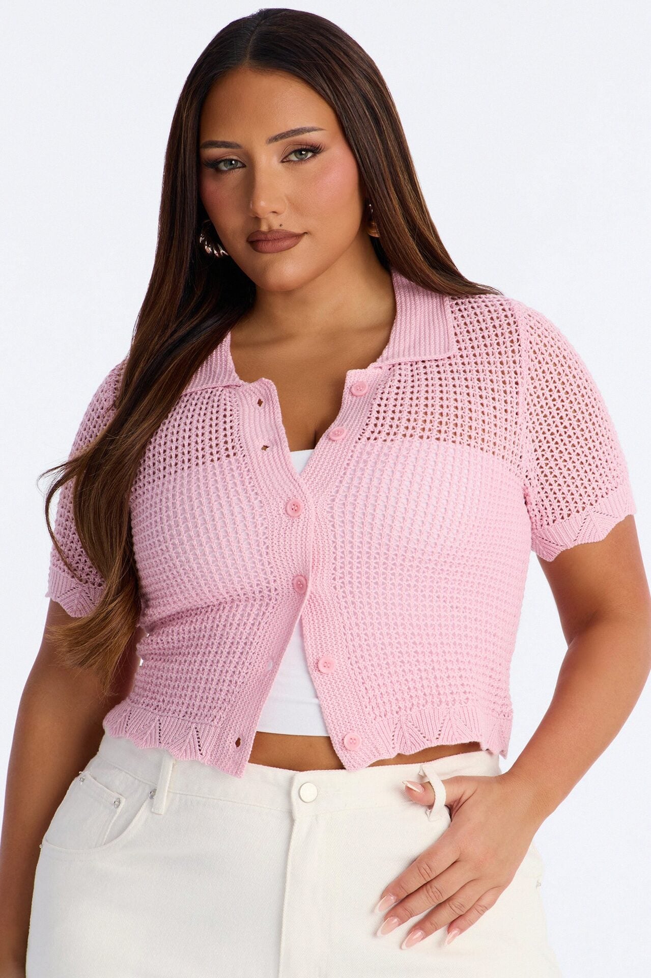 Jazzy Sweater Shirt - Pink image 4