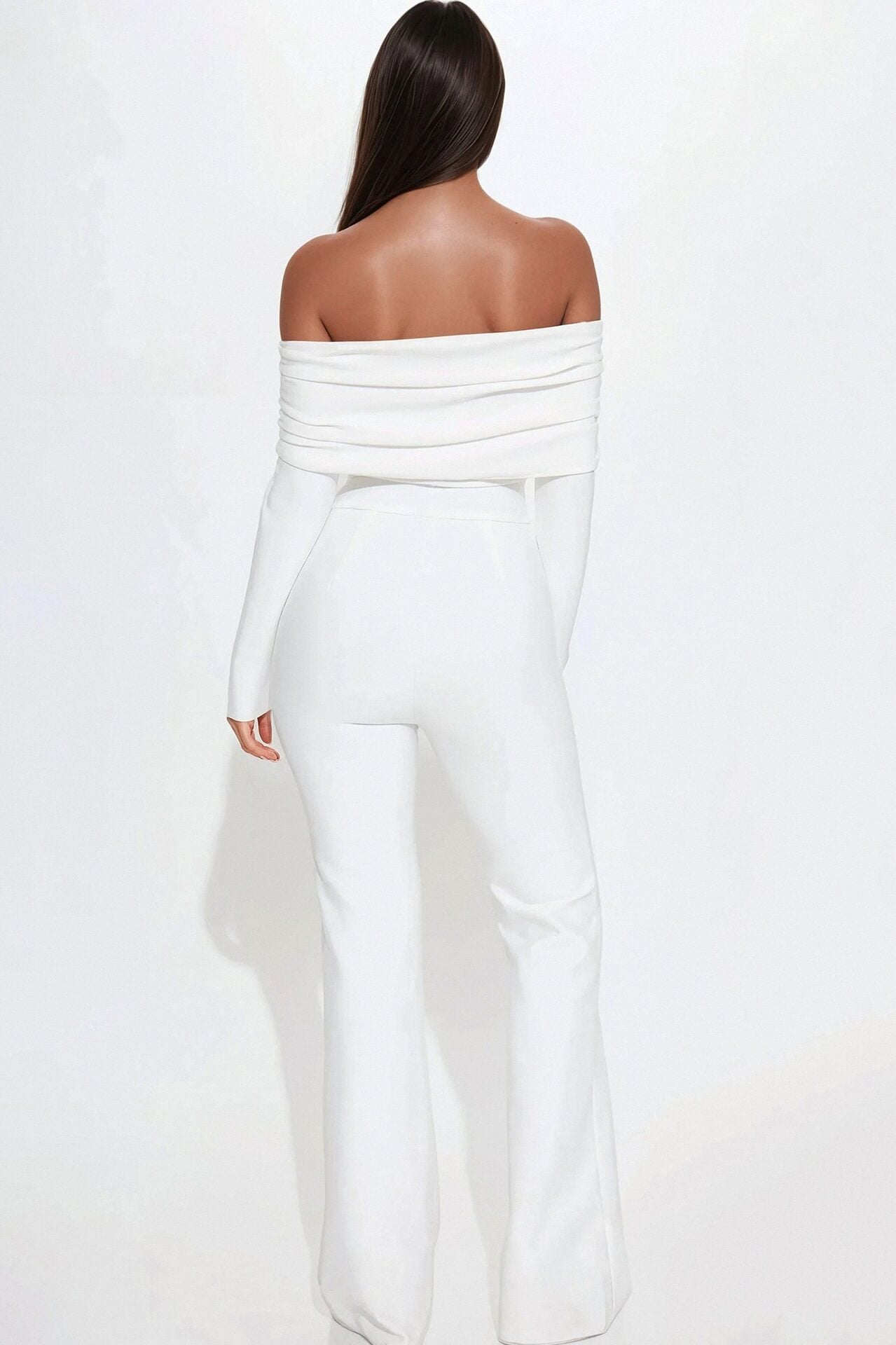 Robin Bandage Jumpsuit - White image 3