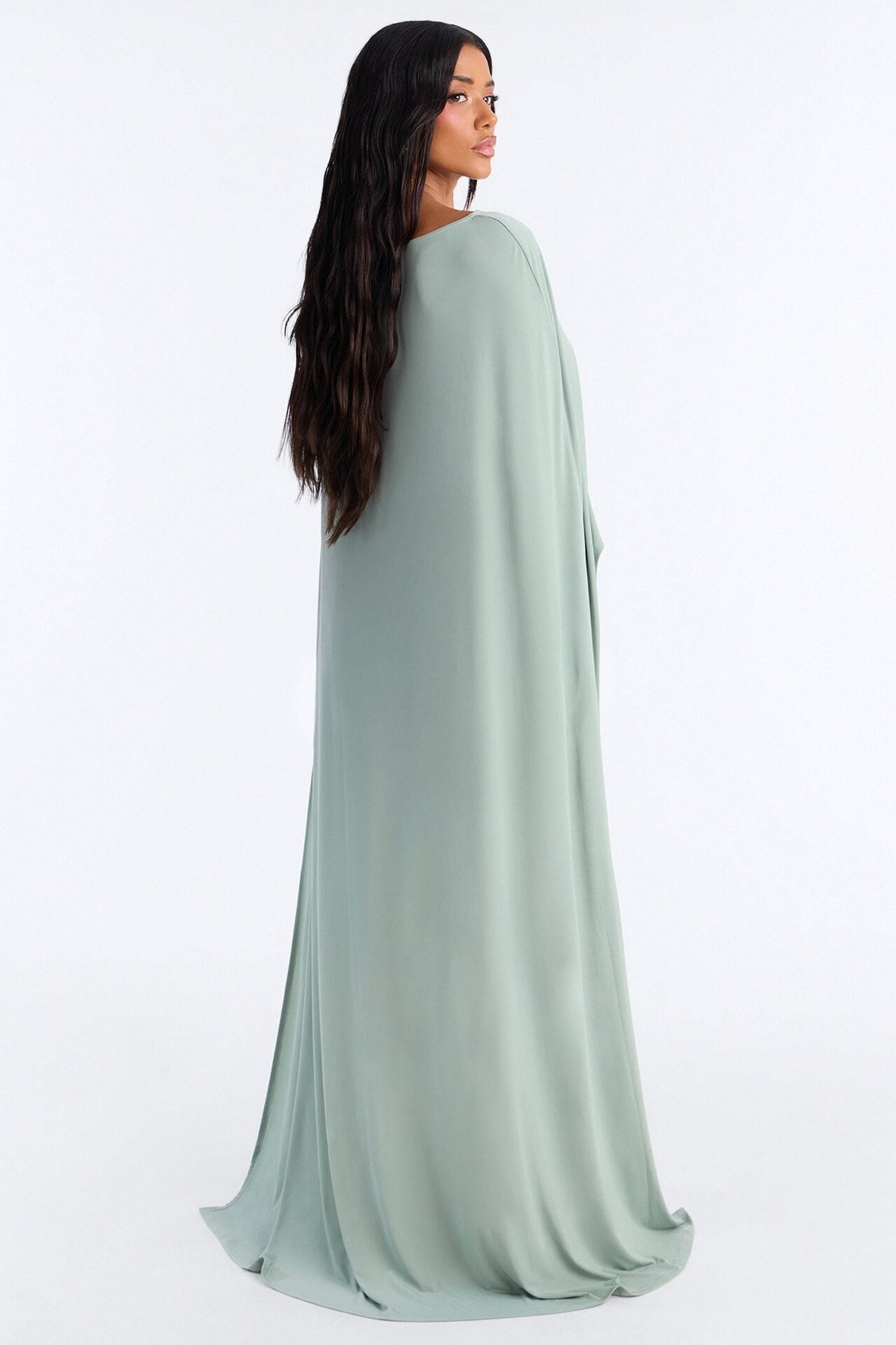 Zadie Babe Cape Mini Dress - Sage image 5