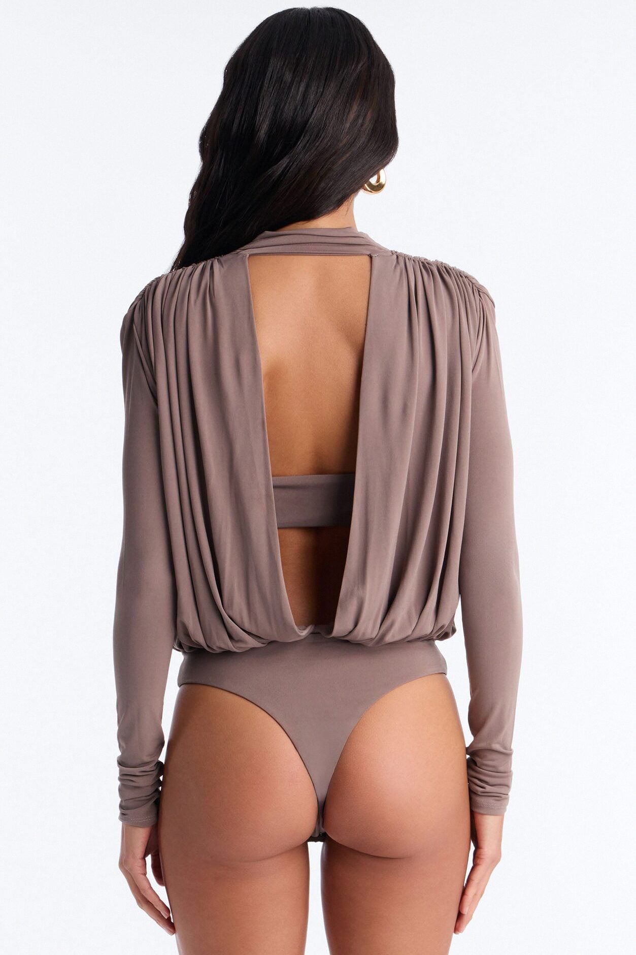 Sexy Baby Long Sleeve Jersey Bodysuit - Taupe image 5