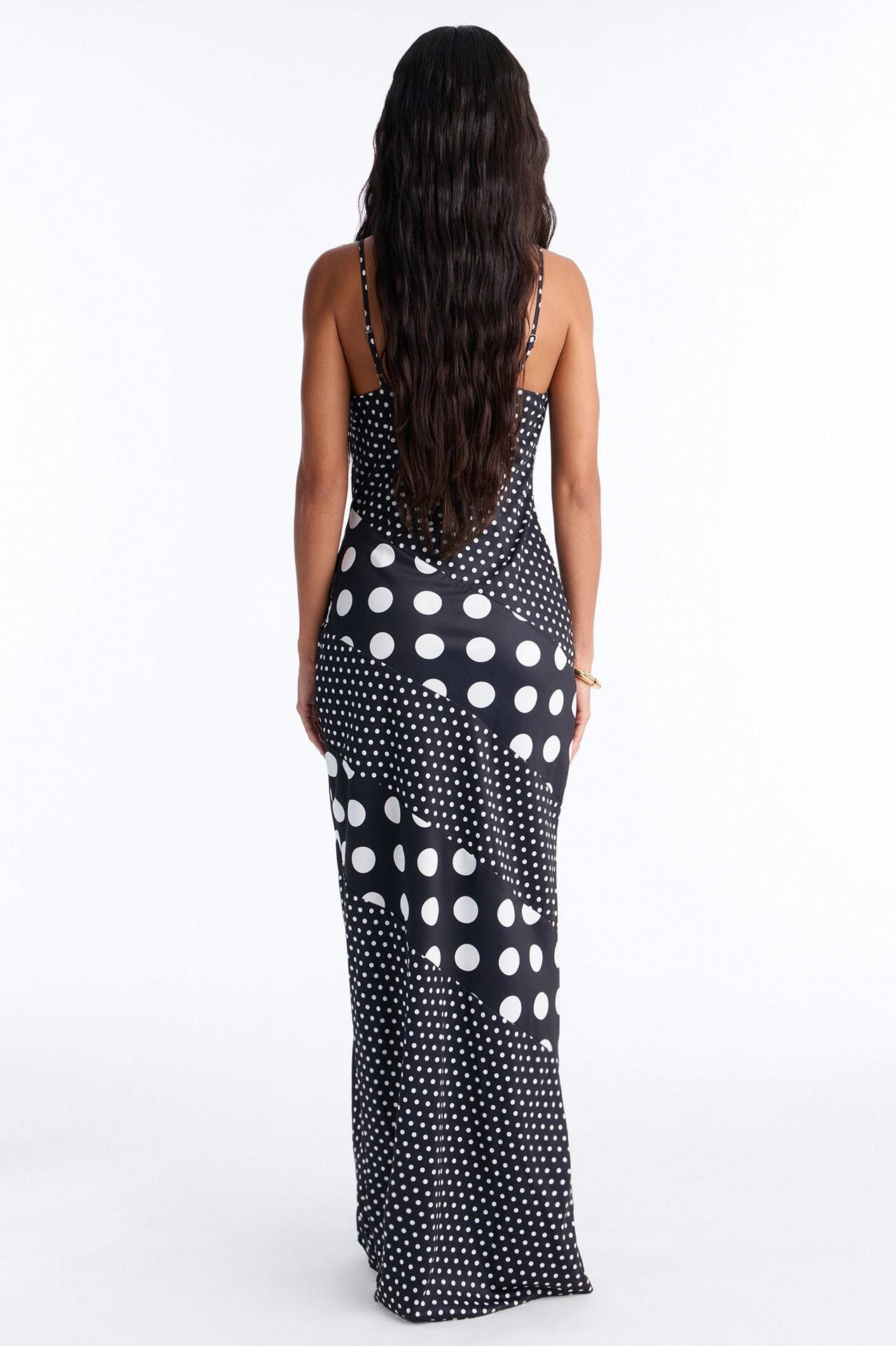 Penny Polka Dot Maxi Dress - Black/White image 4