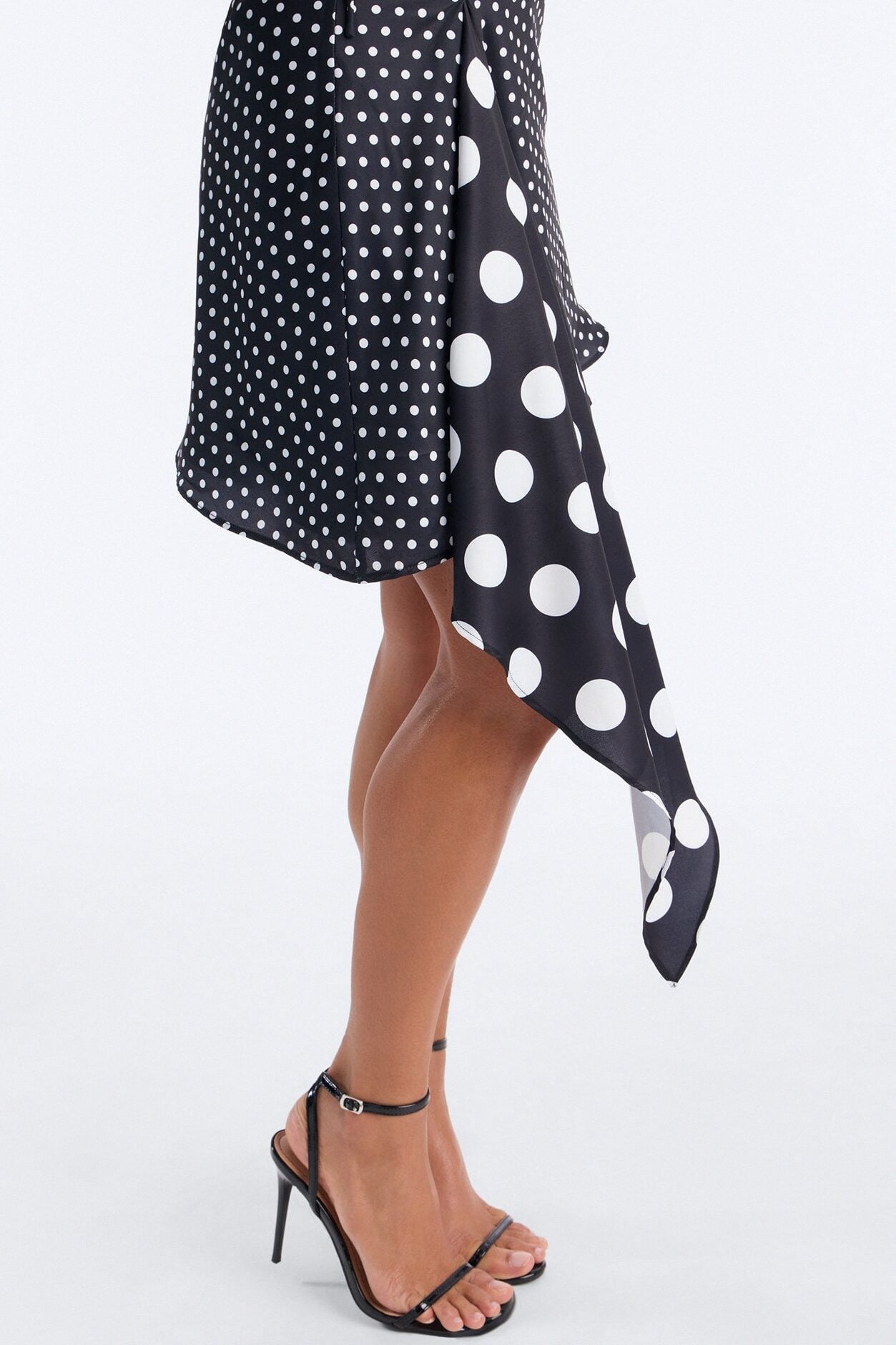 Penny Polka Dot Mini Dress - Black/White image 3