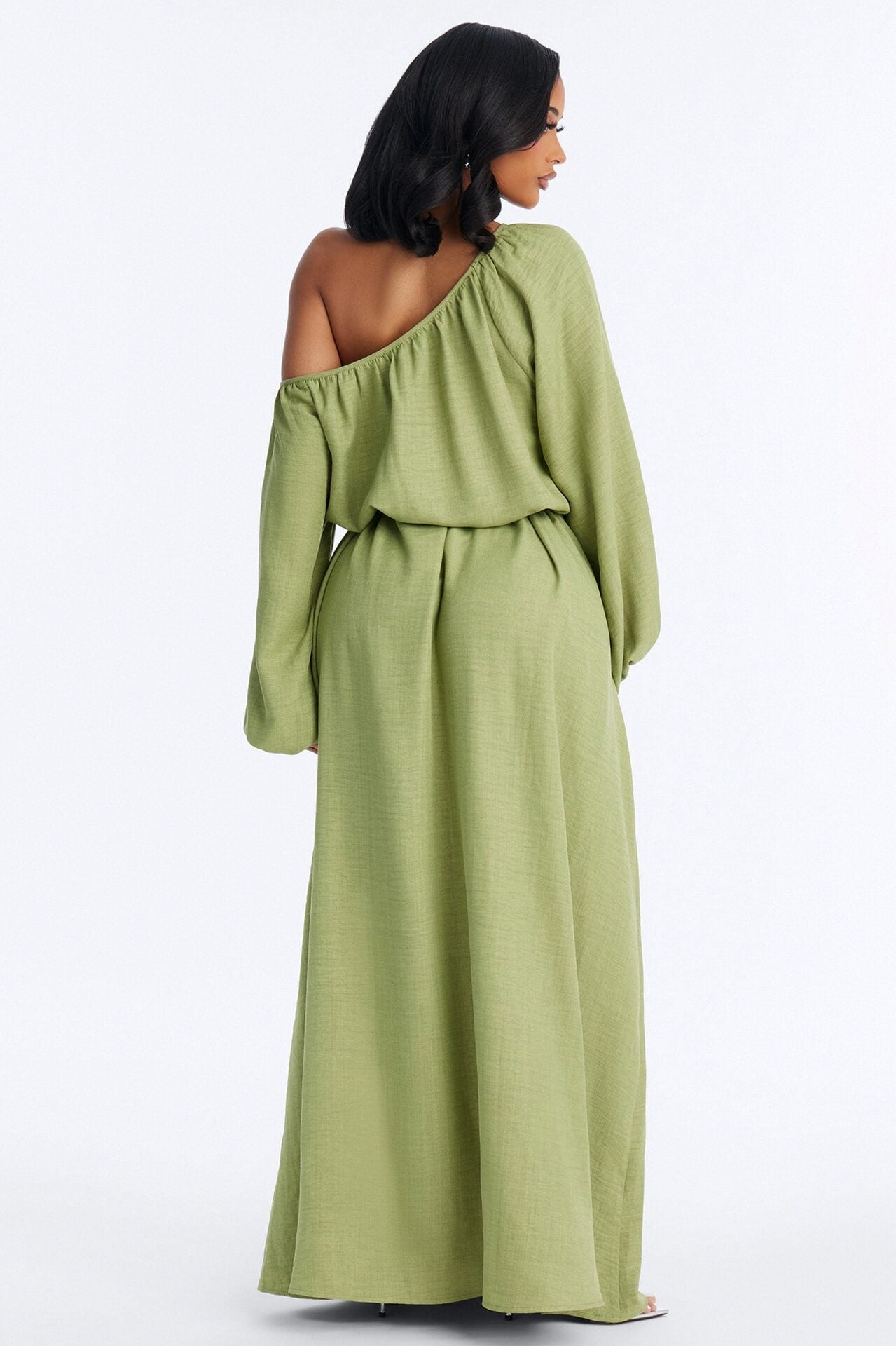 Tianna Tie Waist Maxi Dress - Chartreuse image 4