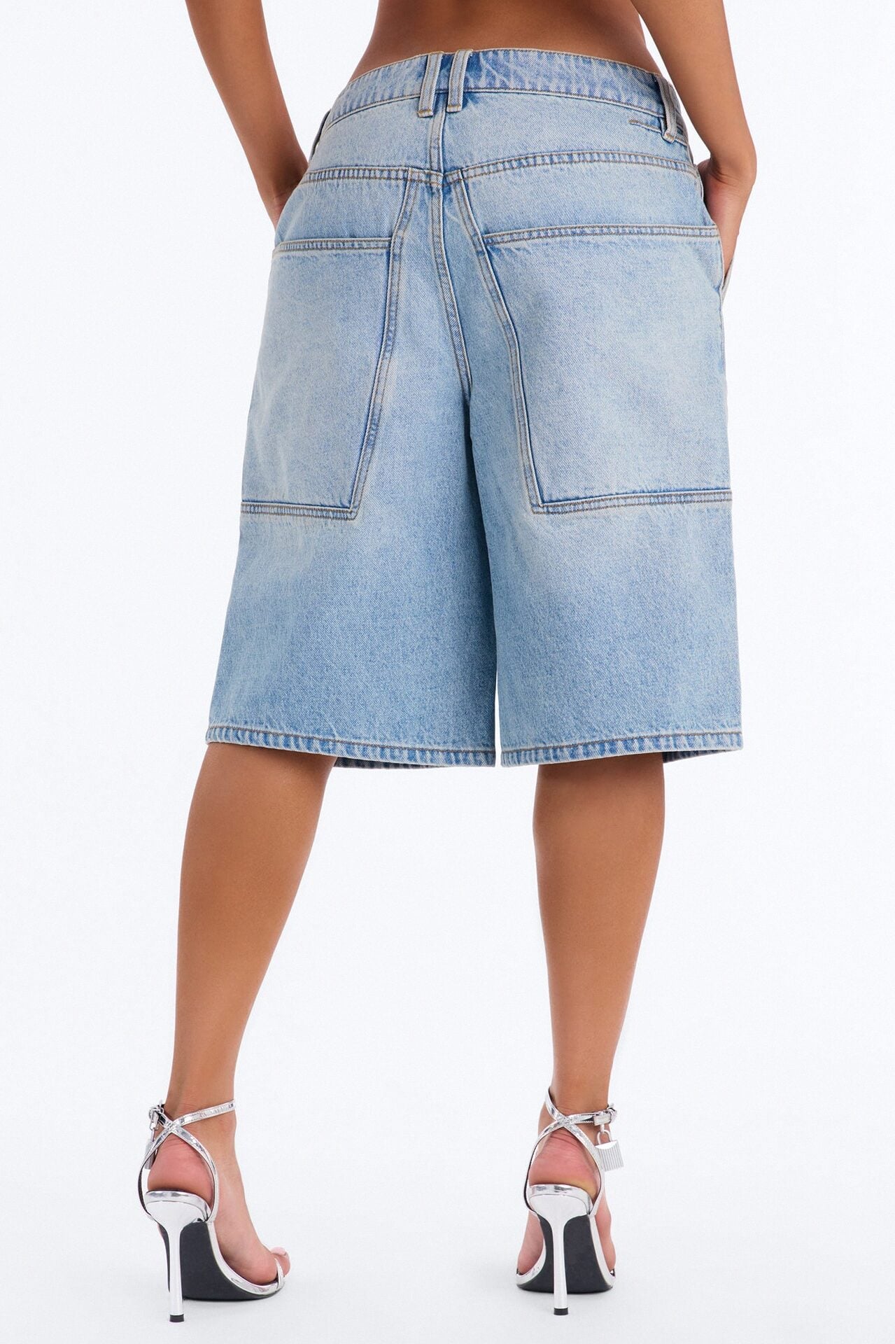 Kendale Non Stretch Denim Jorts - Light Wash image 4
