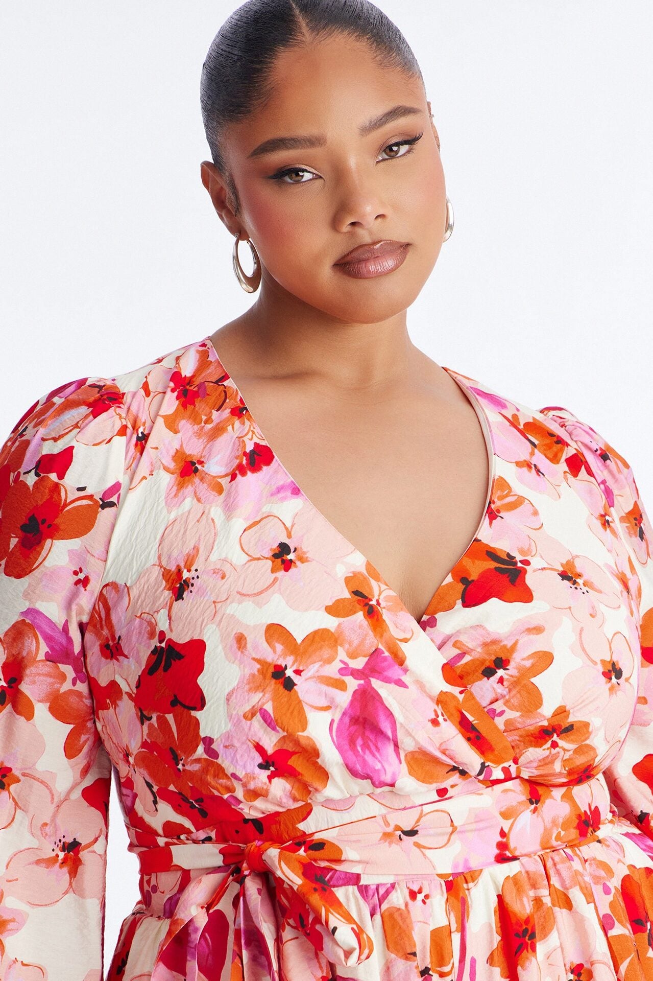 Fia Floral Ruffle Romper - Pink image 7