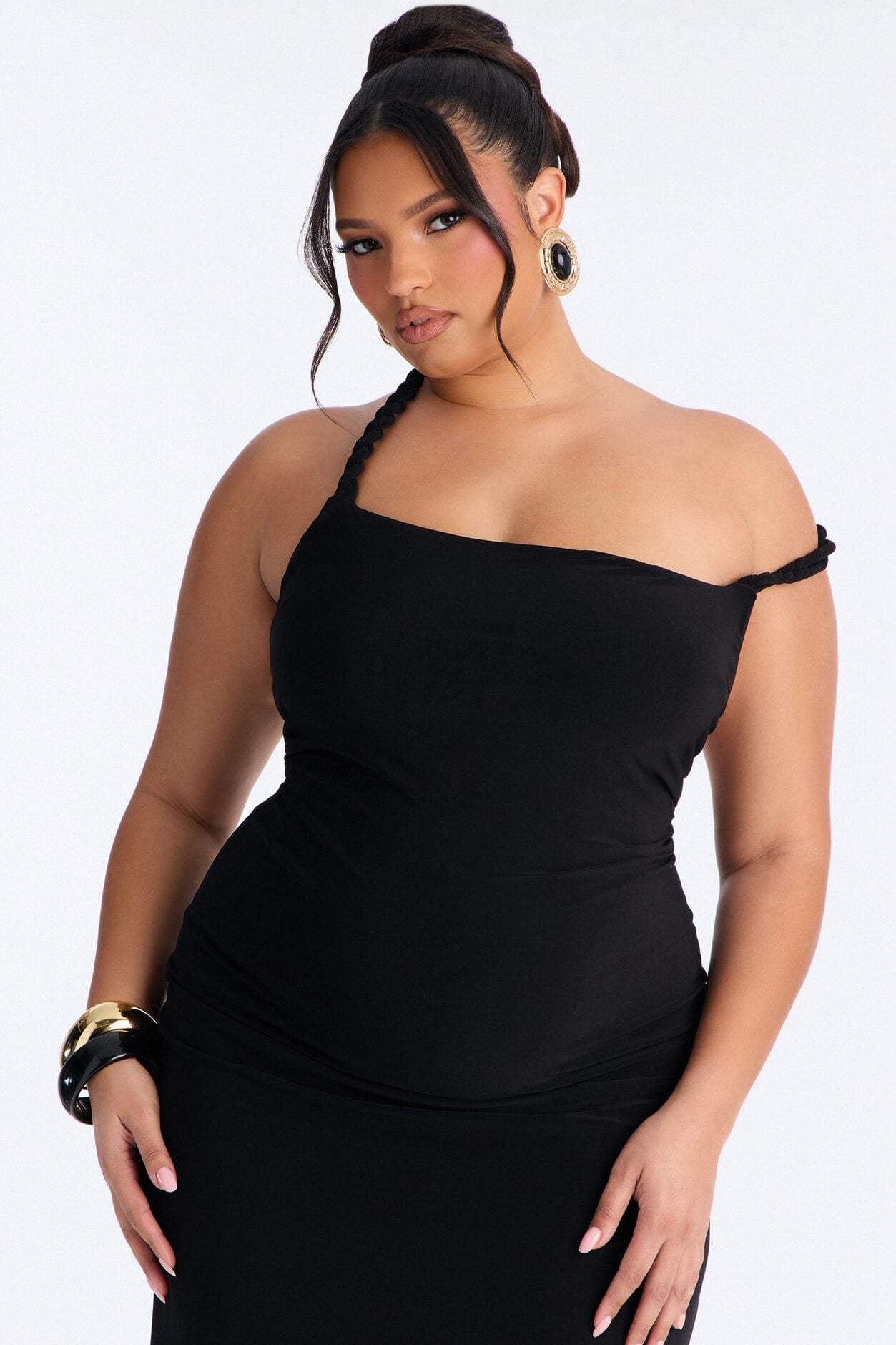 Sabina Twist Backless Maxi Dress - Black image 7