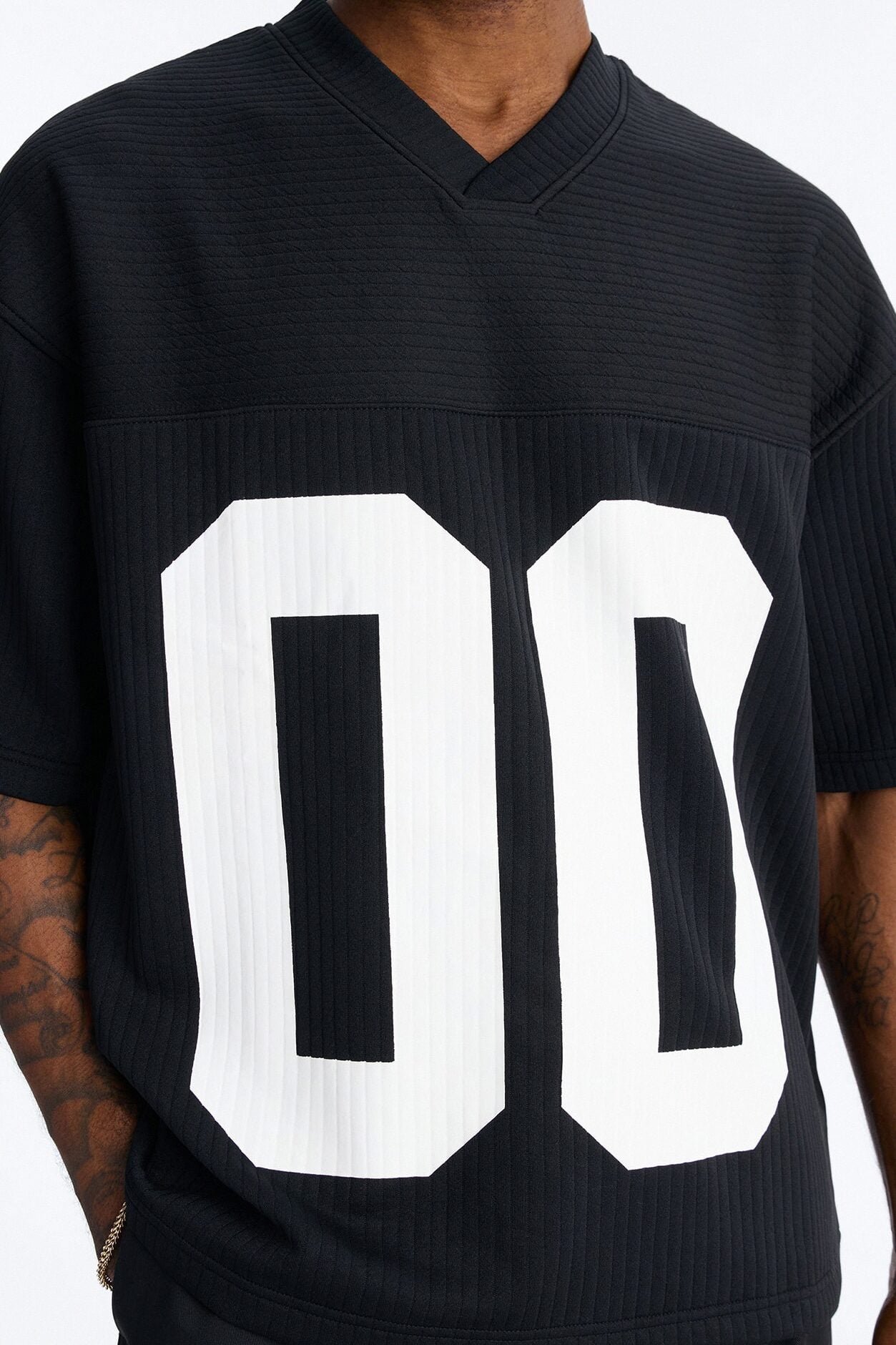 Double 0 Short Sleeve Jersey - Black image 3