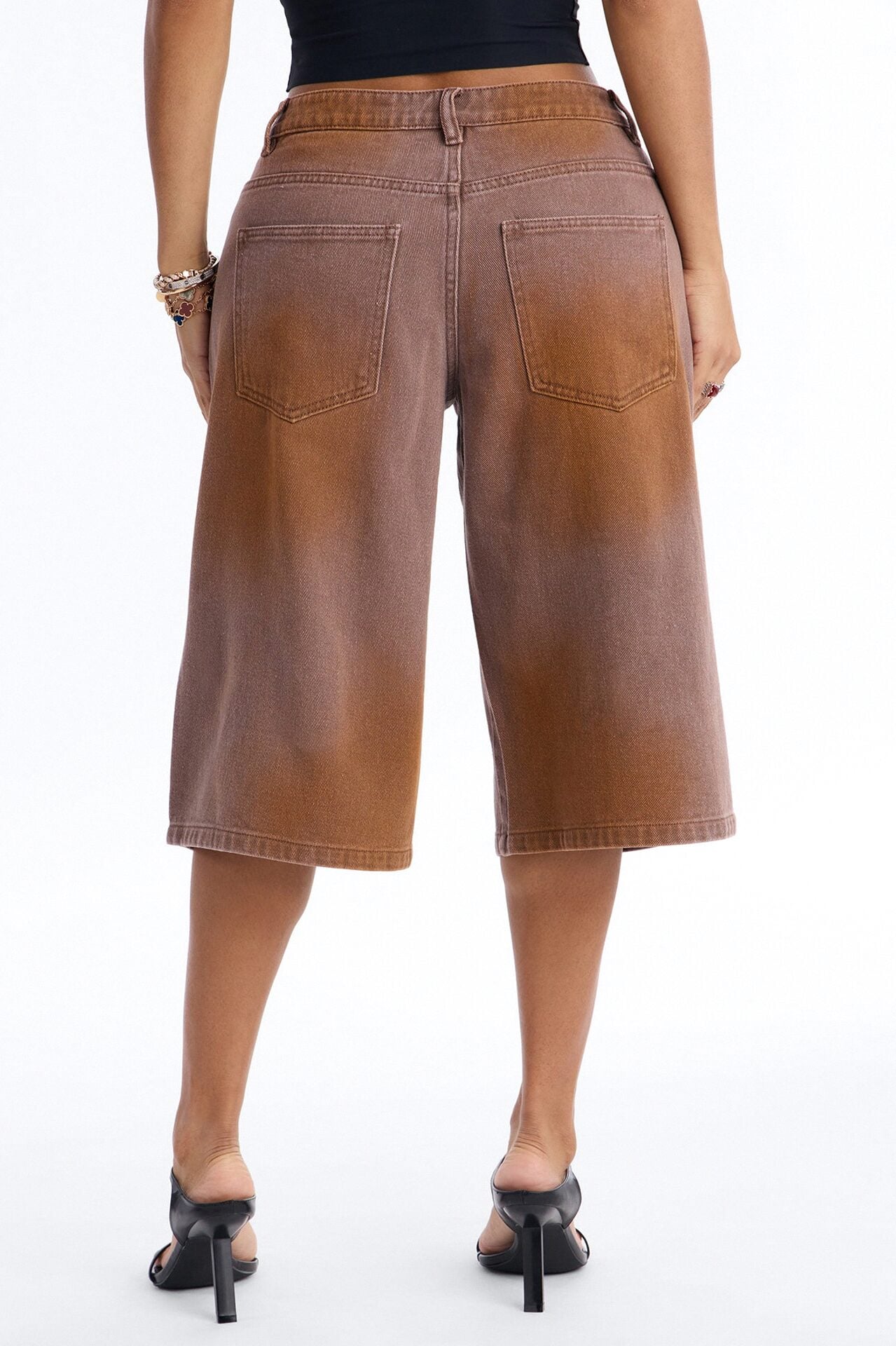 Can't Be Saved Washed Twill Bermuda Short - Brown image 4