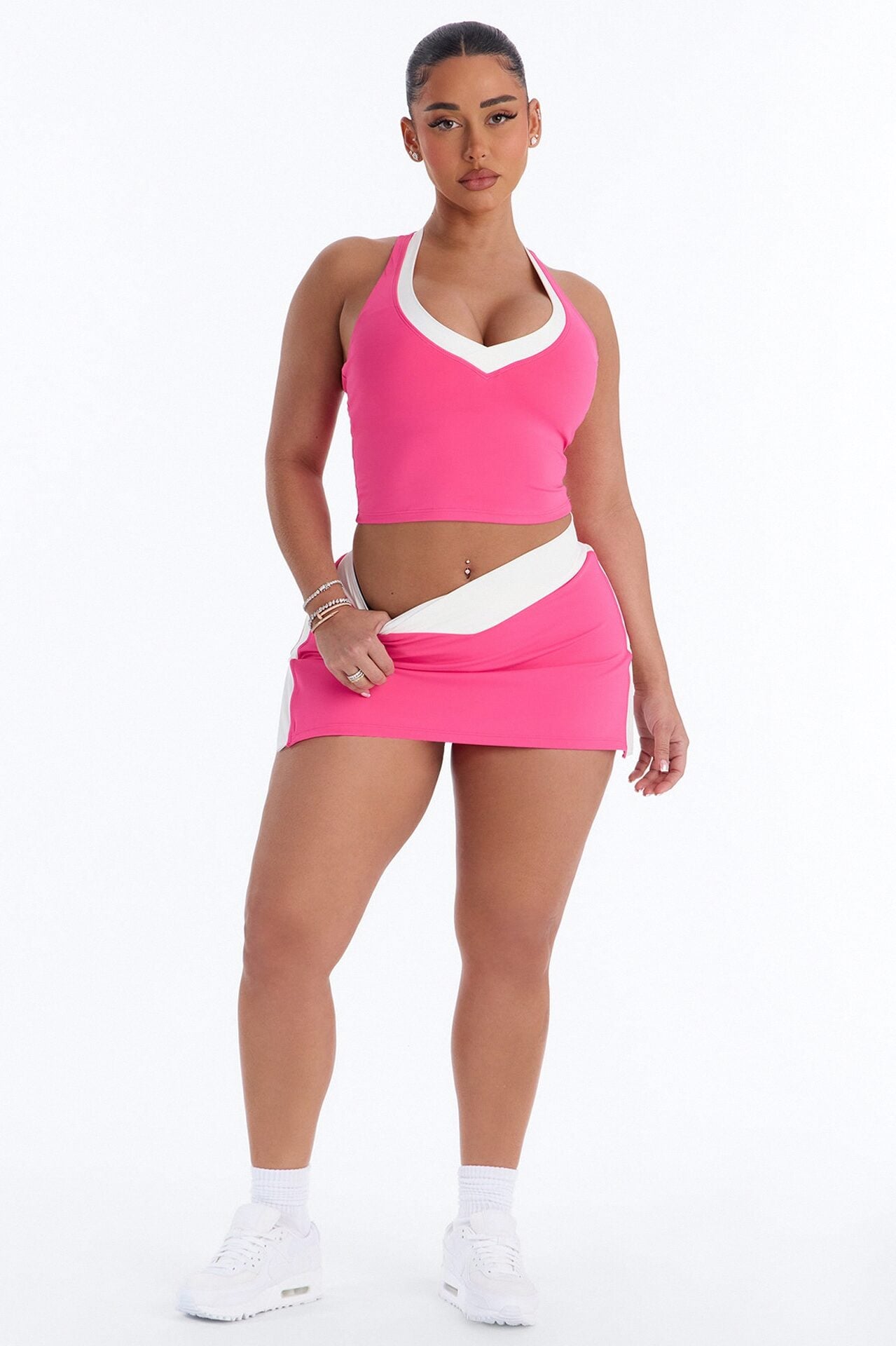 Elena Racerback Skirt Set - Pink image 2