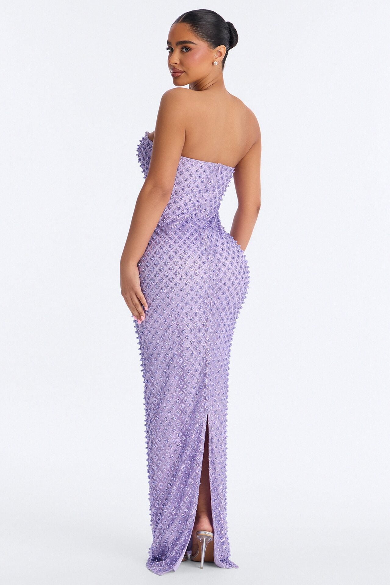 Roxi Sweetheart Embellished Gown - Lavender image 3