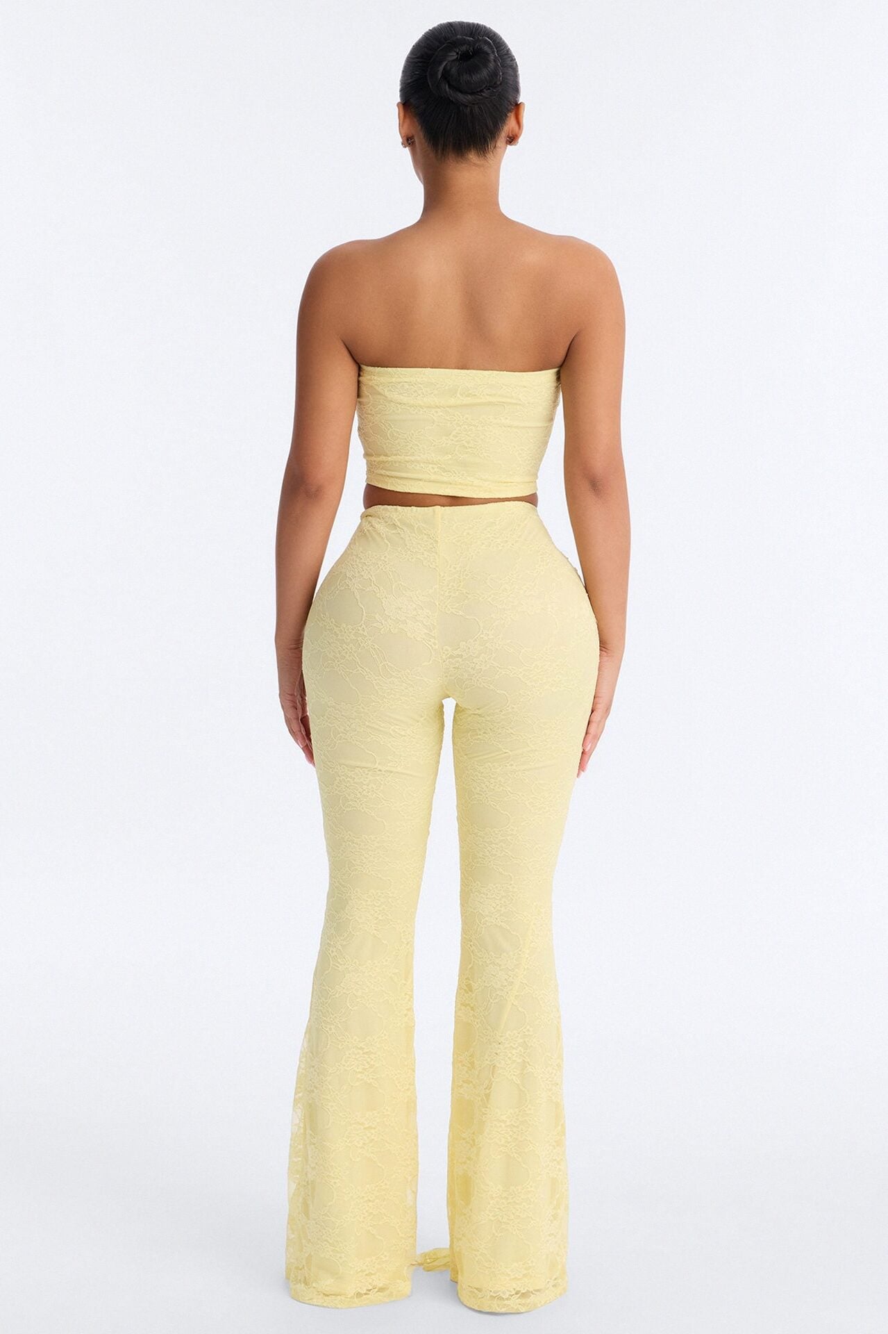 Rosetta Lace Pant Set - Yellow image 3