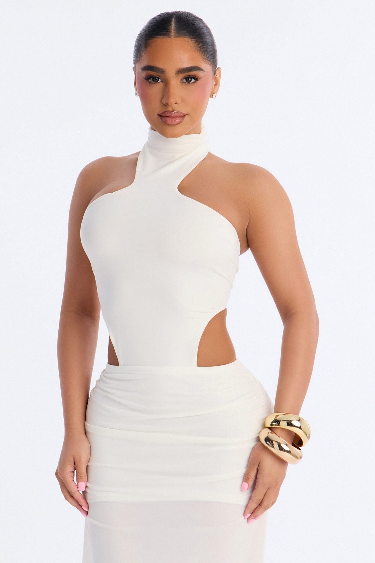 Kai Cut Out Twist Maxi Dress - White image 2