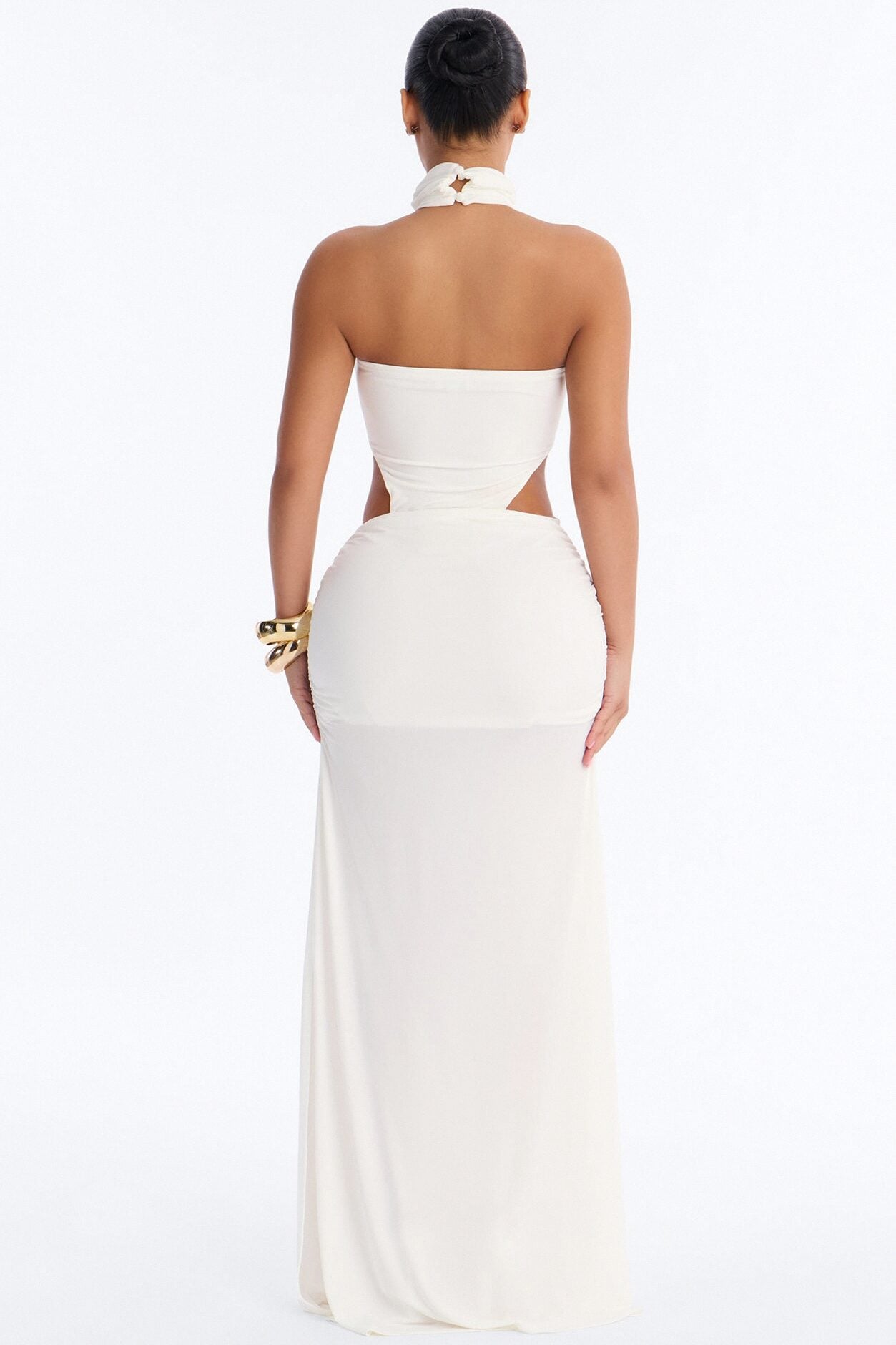 Kai Cut Out Twist Maxi Dress - White image 3