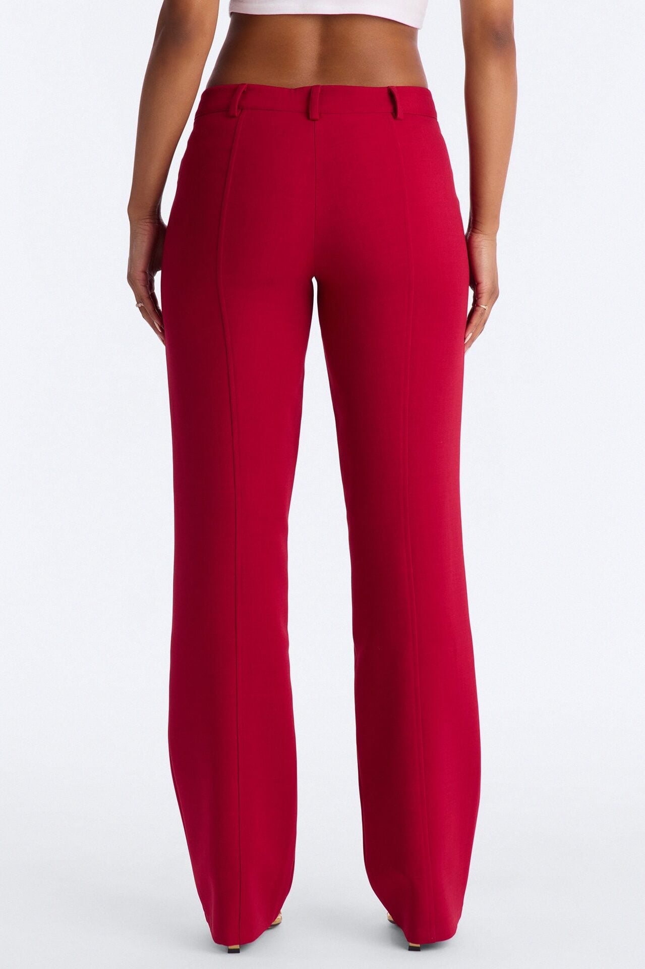 Empire Essentials Straight Leg Trouser - Red image 4