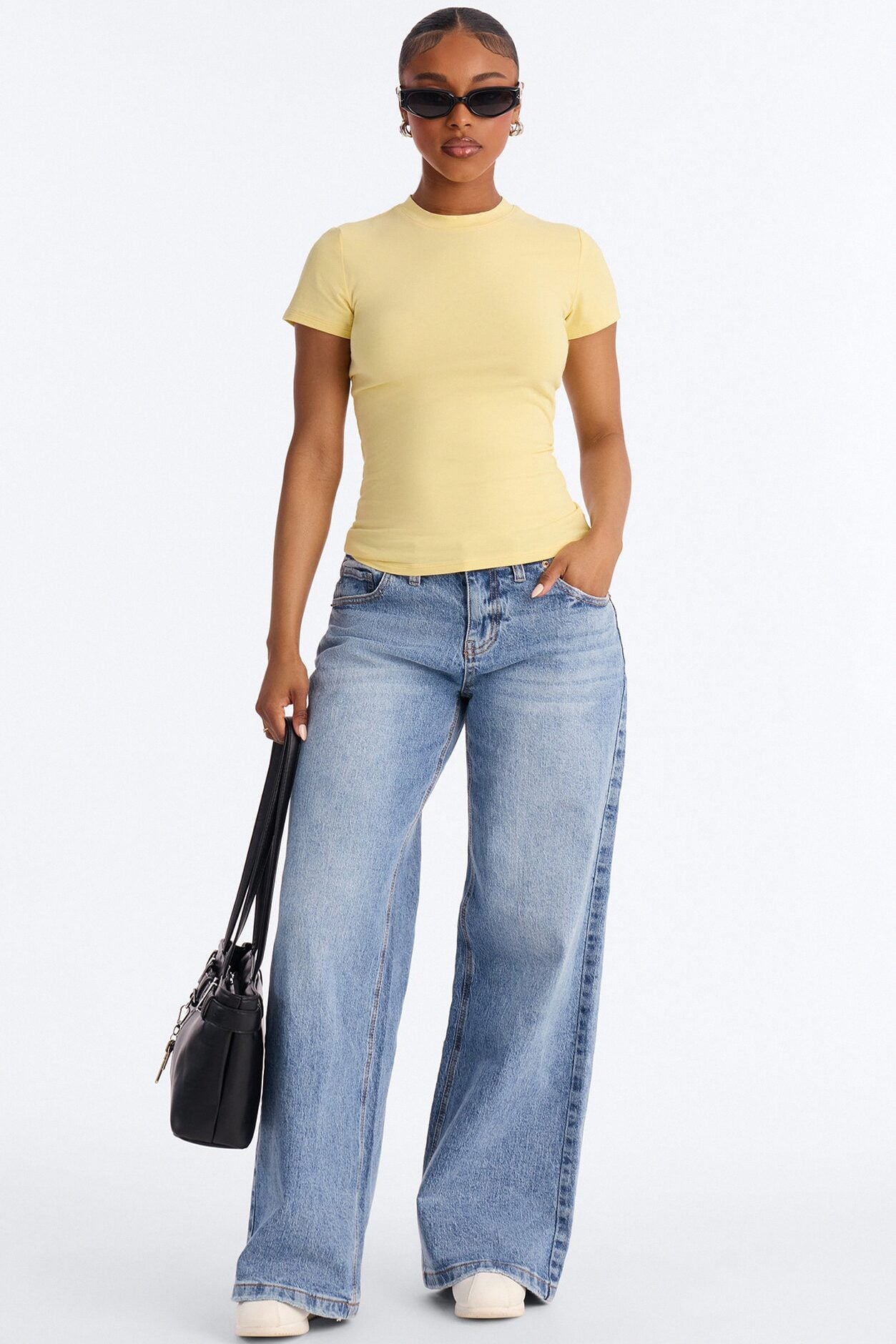 Camilla Classic Fit Crew Neck Tee - Butter Yellow image 2