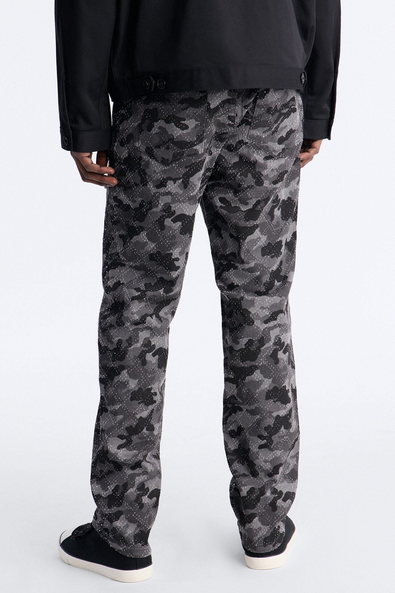 Slim Embellished Hex Pant - Black image 4