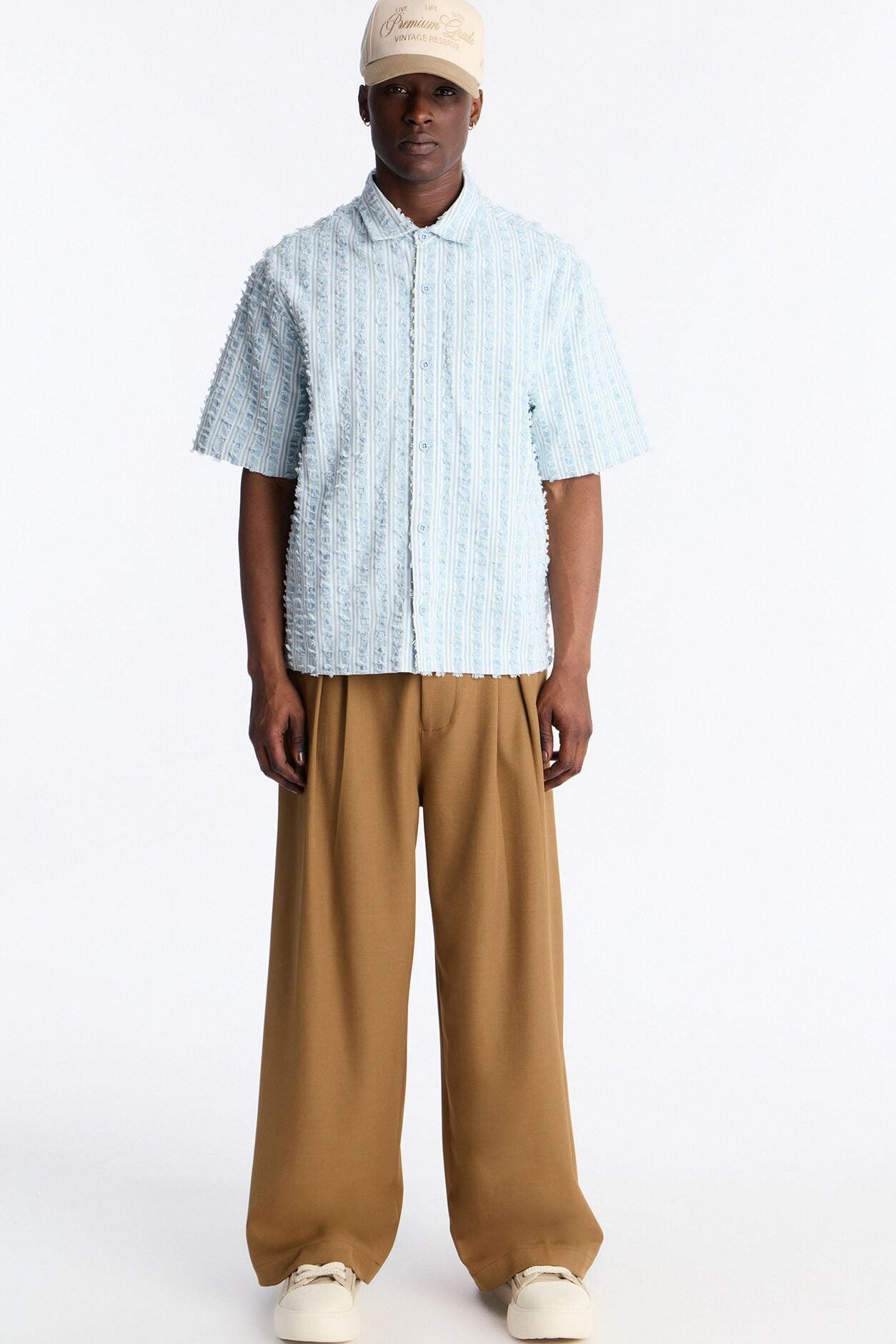 Relaxed Eternal Shell Button Up Shirt - Light Blue image 2