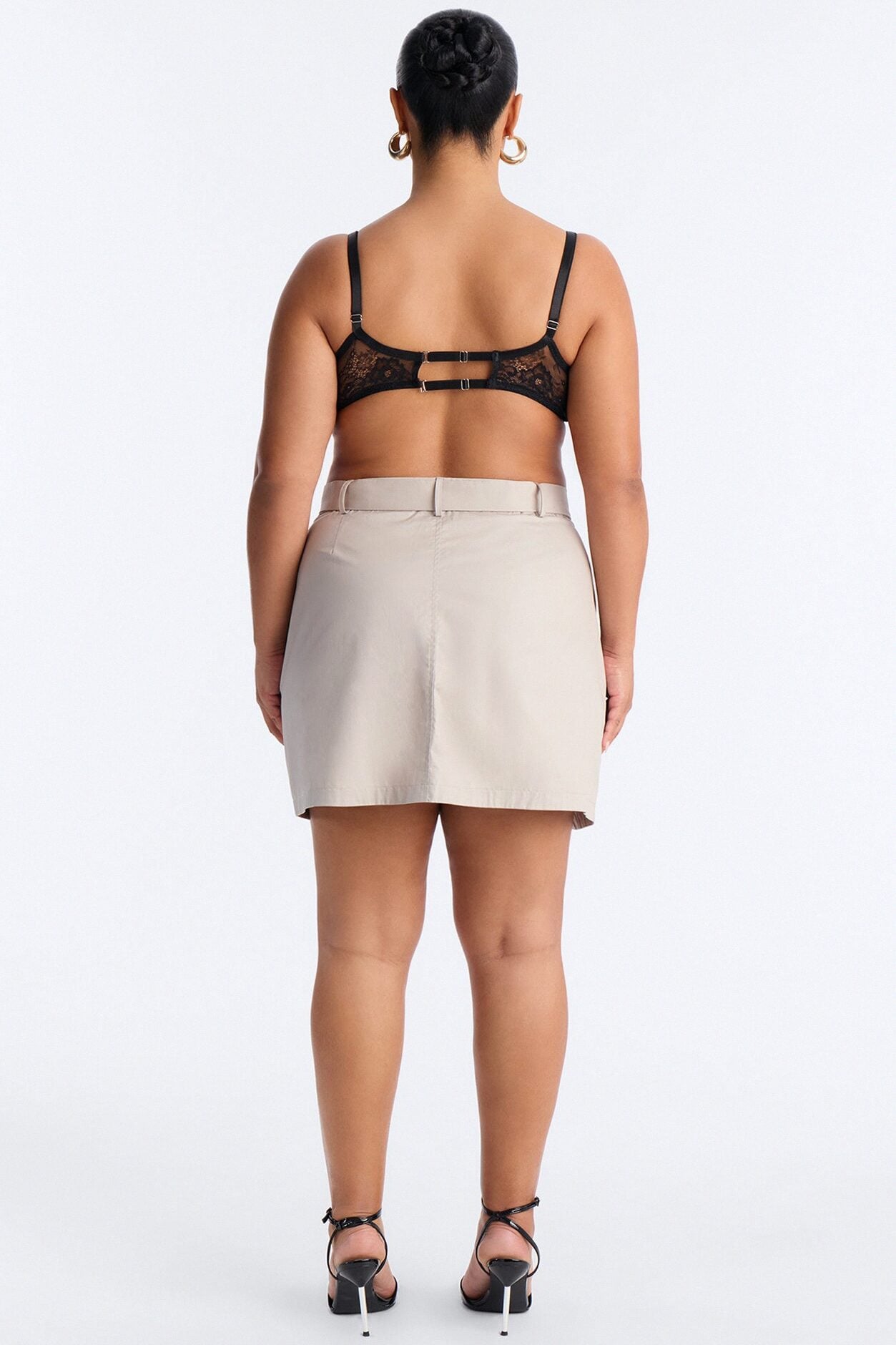 Fall For Me Trench Micro Mini Skirt - Taupe image 6