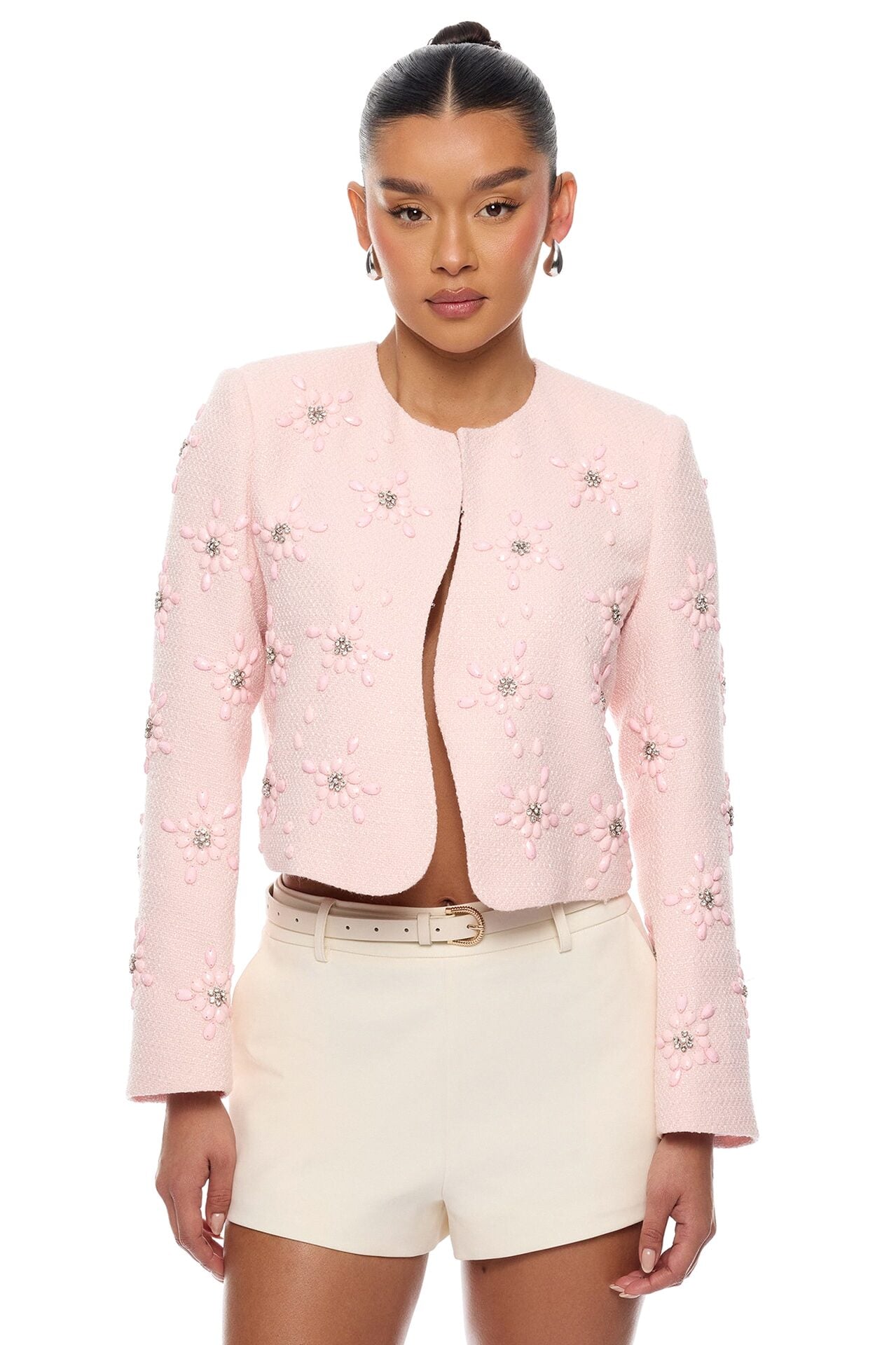 Saydee Embellished Jacket - Light Pink image 2