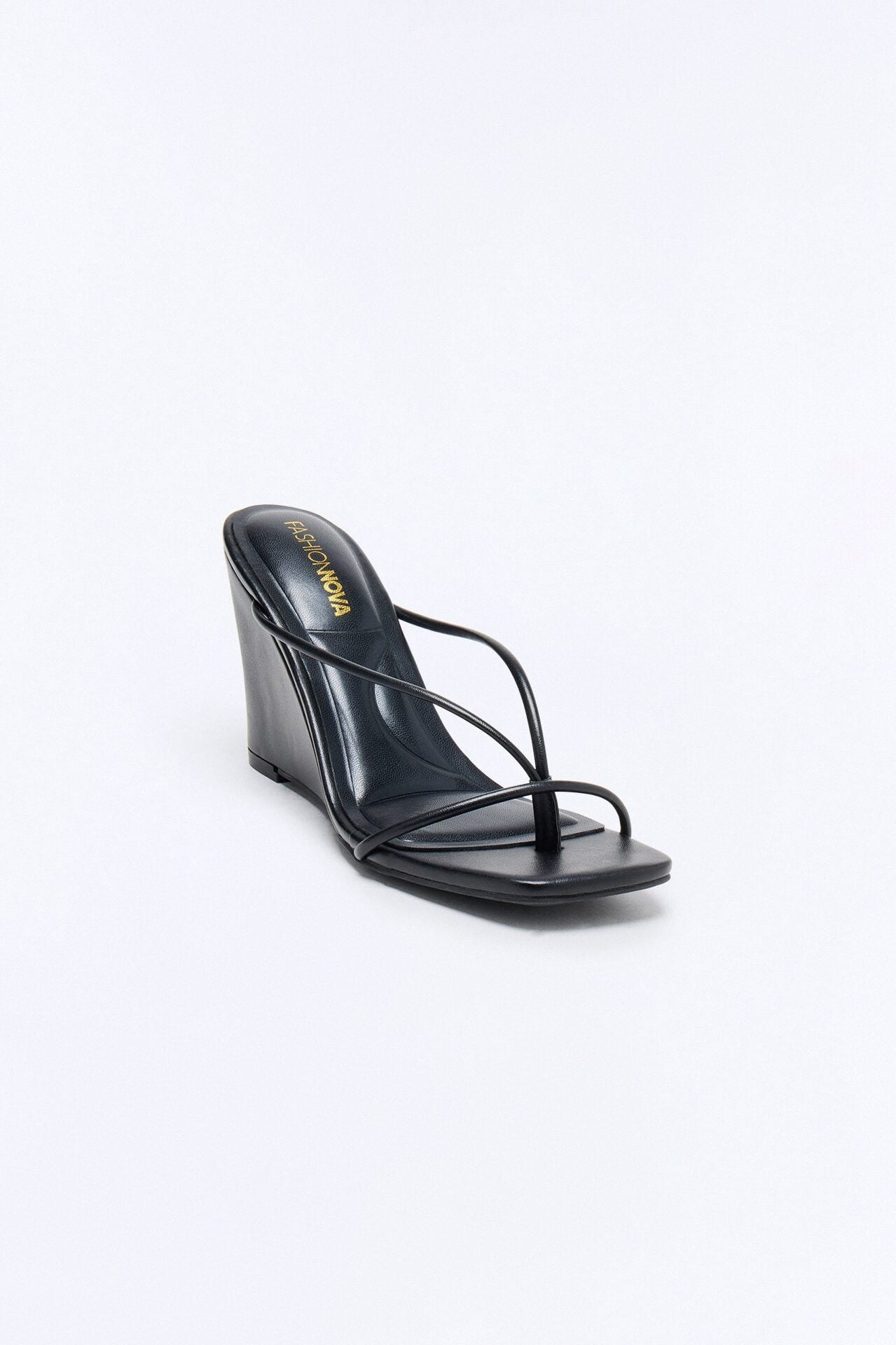 Kellie Thong Wedges - Black image 2