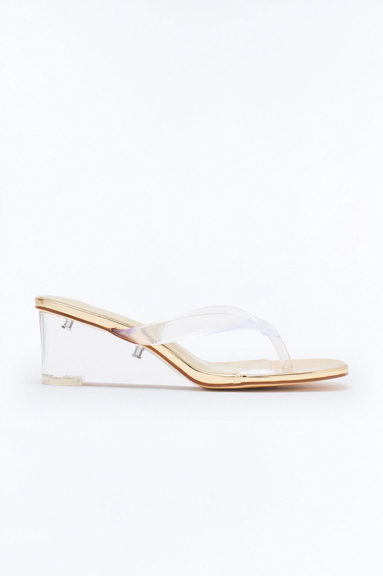 Spree Thong Wedges - Gold image 2