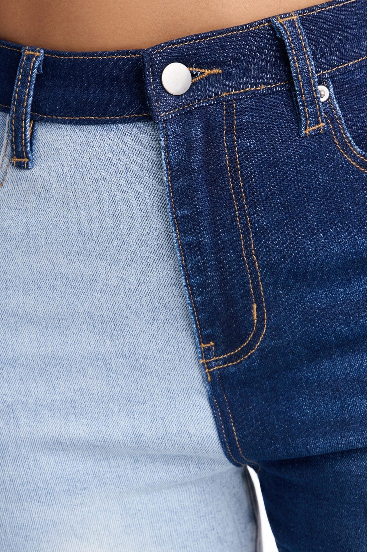 Second Guessing Stretch Skinny Jeans - Dark/Combo image 3