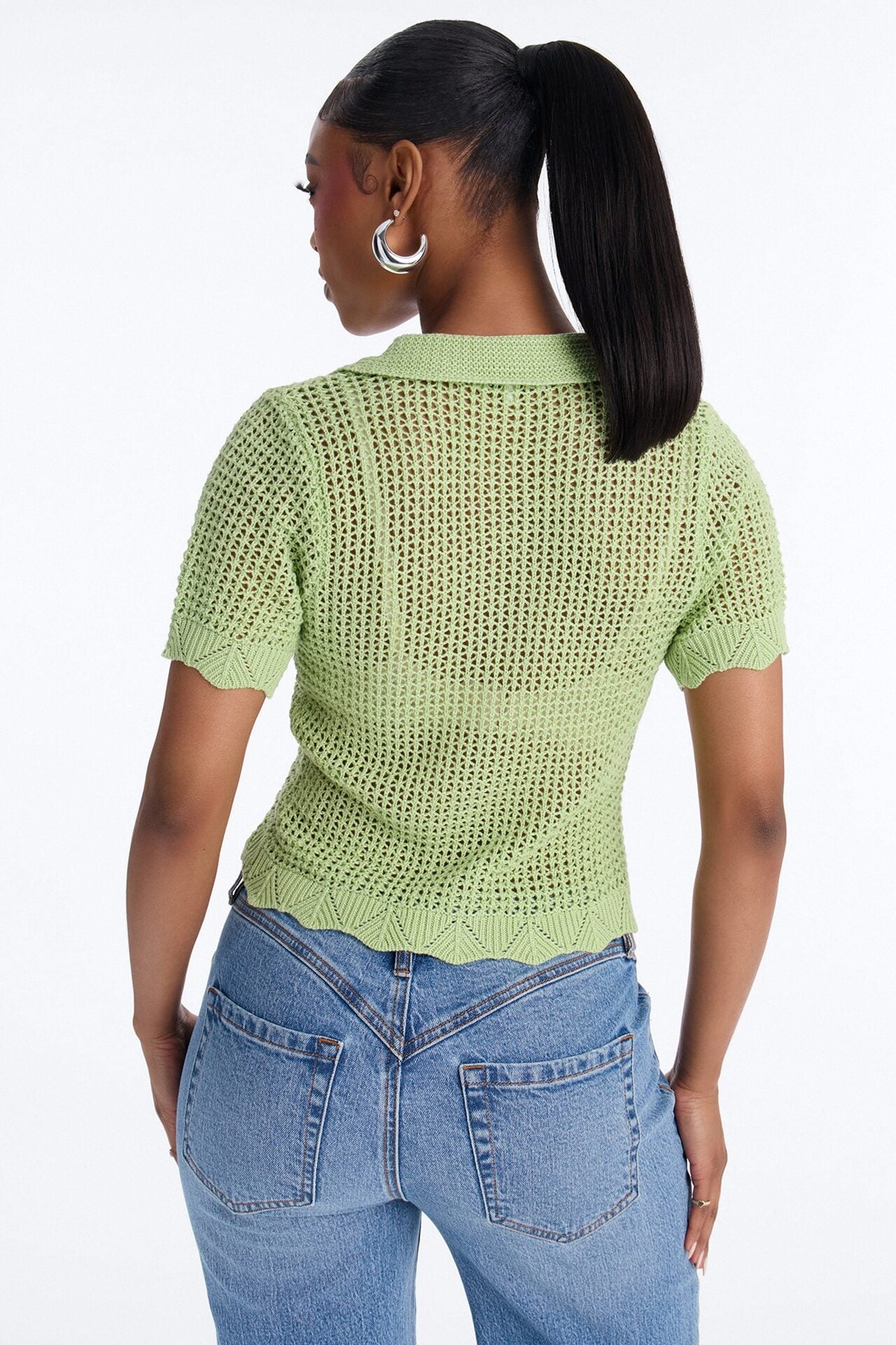 Jazzy Sweater Shirt - Sage image 4