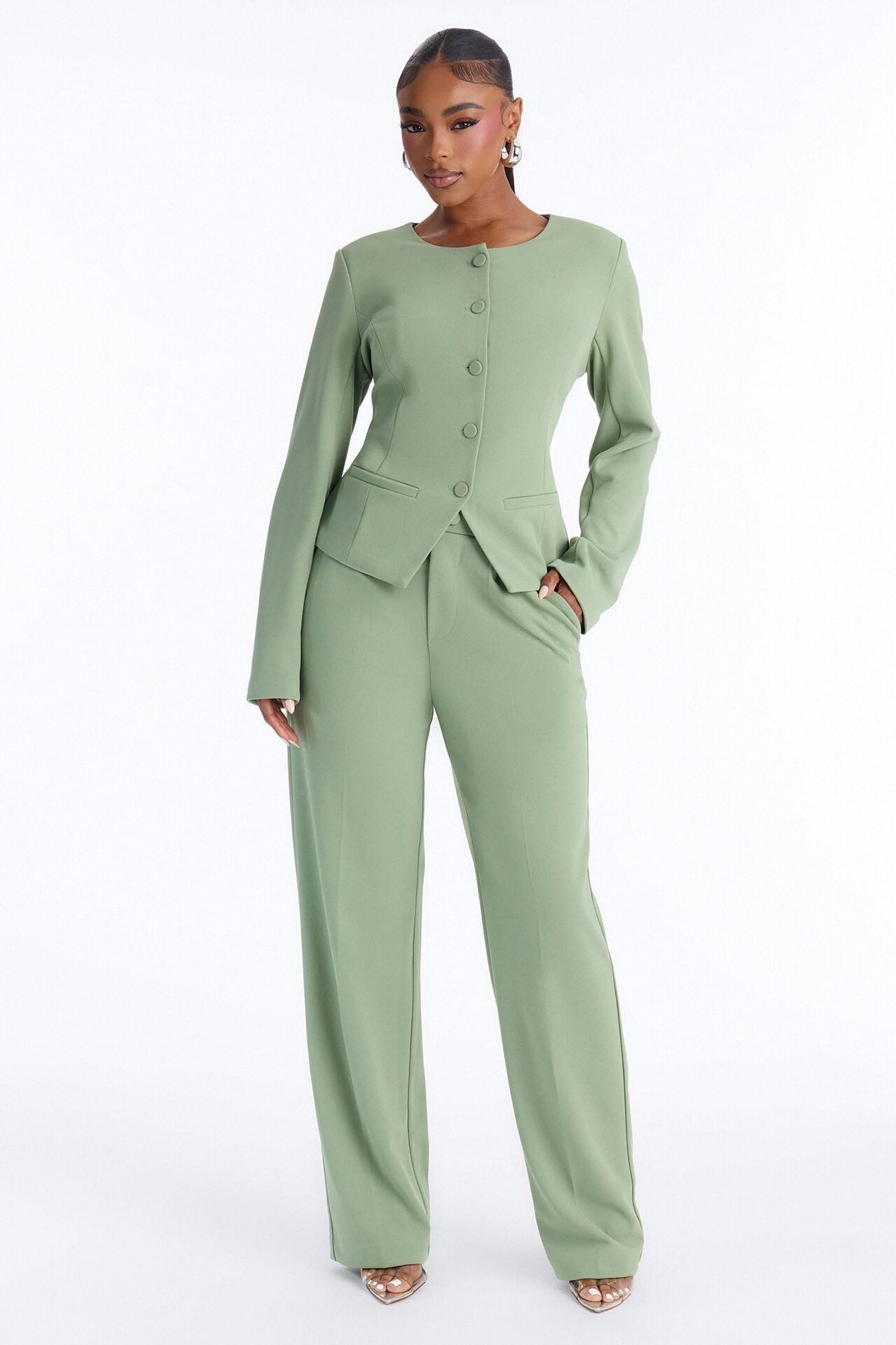 Mission Accomplished Blazer - Sage image 2