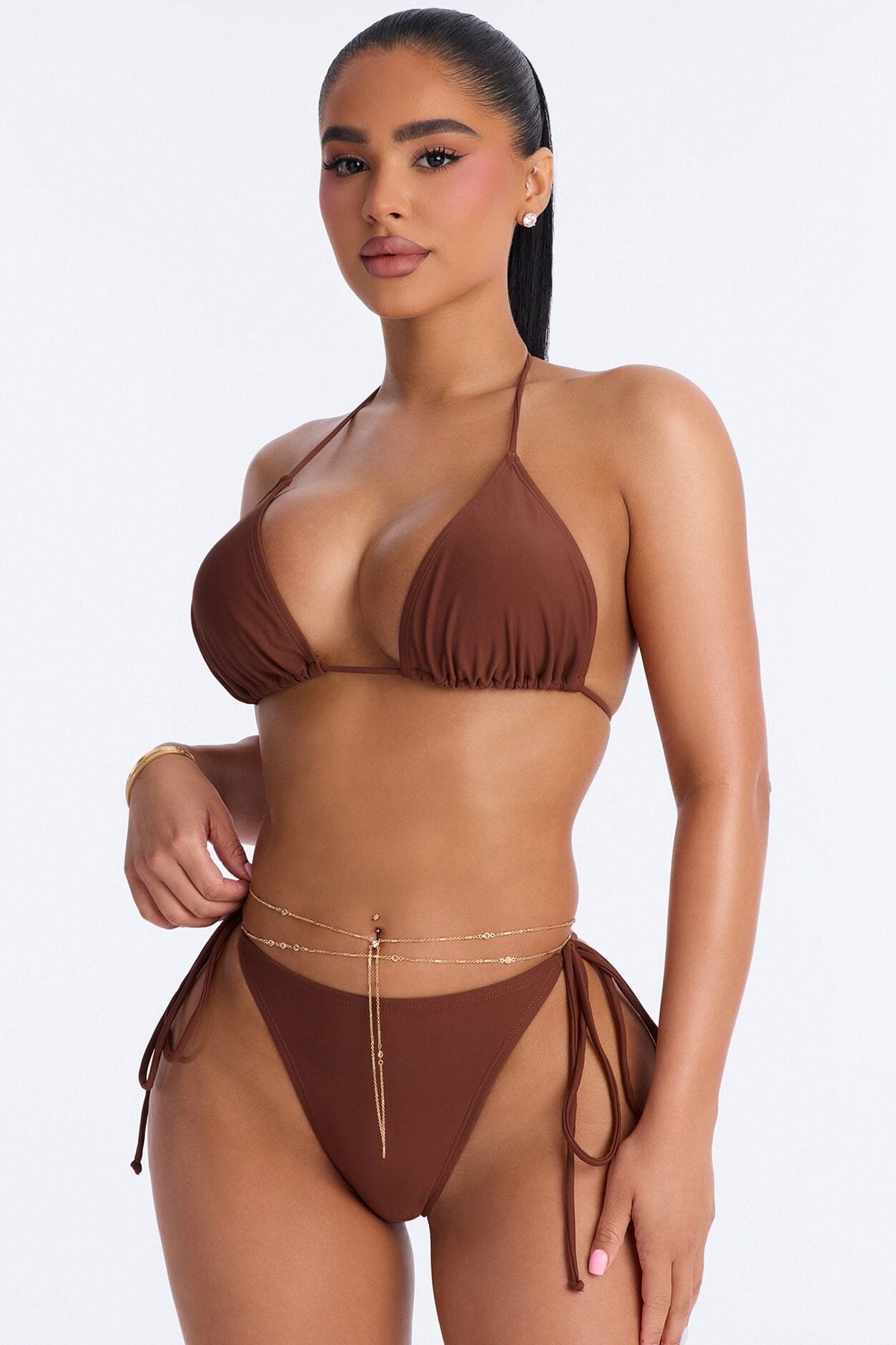 Dew Drops Belly Chain - Gold image 2