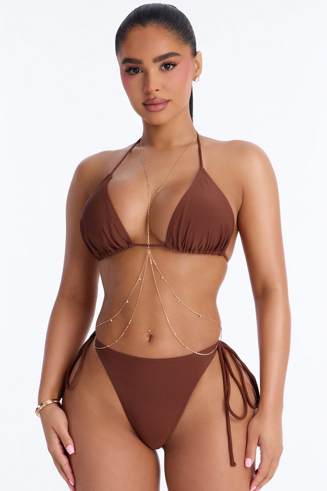 Freshwater Treasure Body Chain - Gold image 2