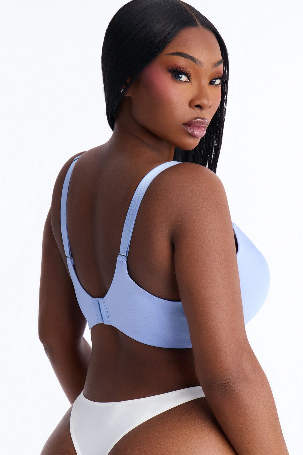 Cute and Lacey Shine Push Up Demi Bra - Blue image 6