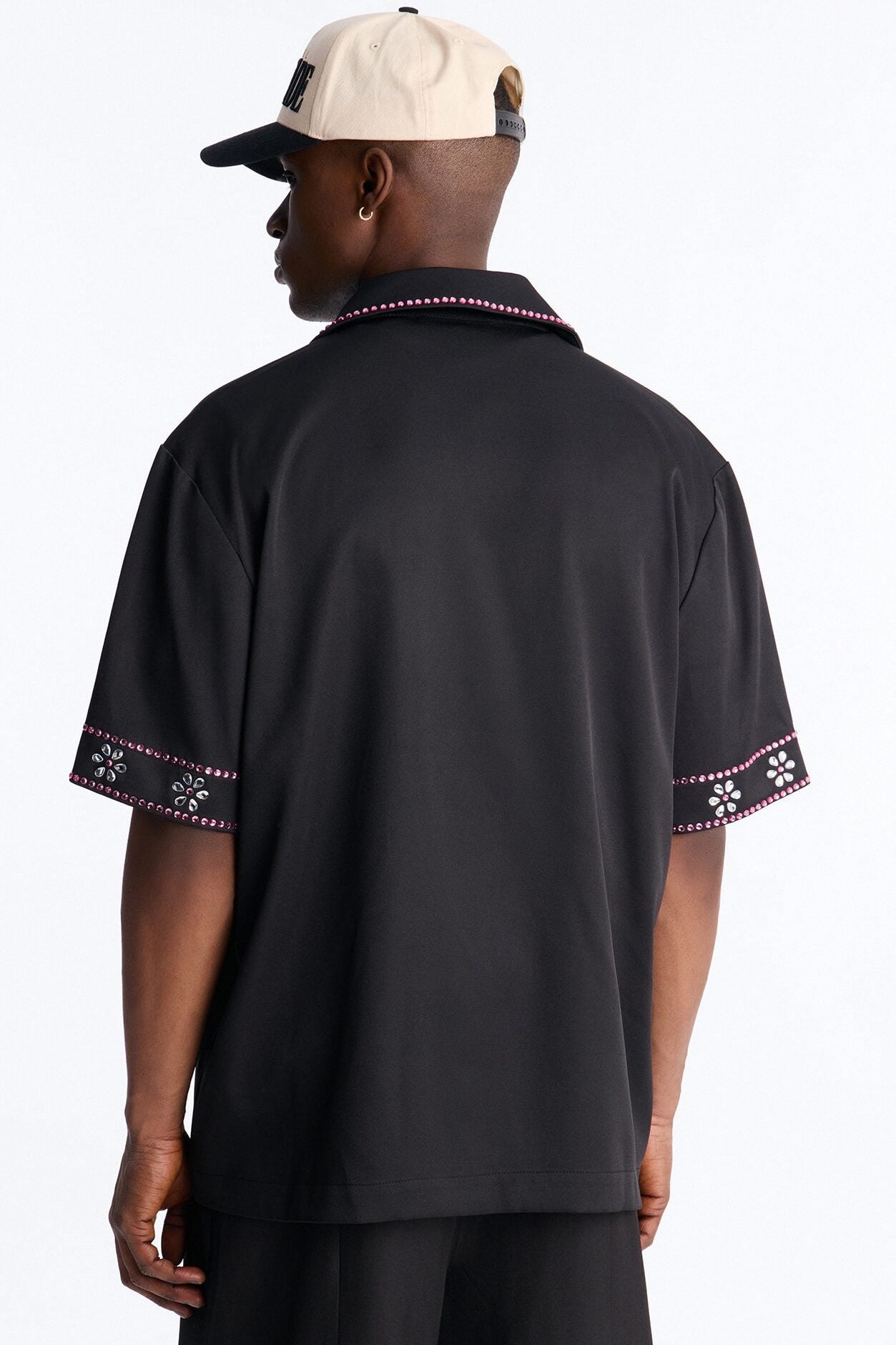 Midnight Bloom Cuban Collar Shirt - Black image 4